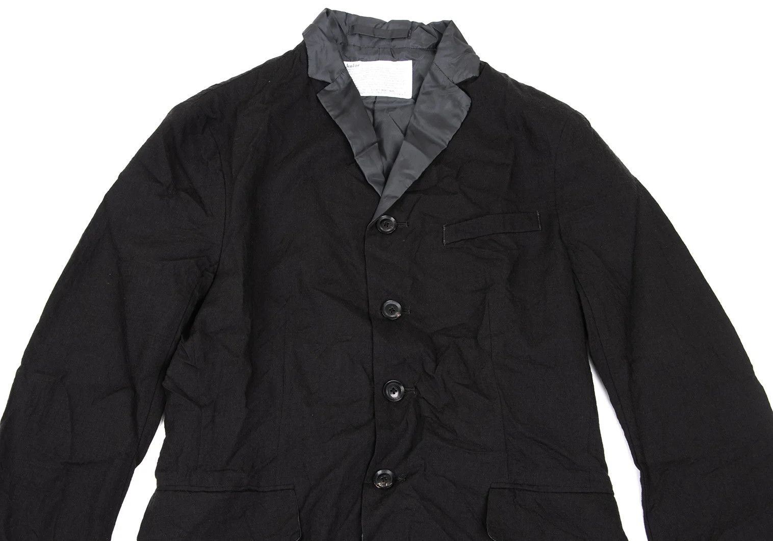 Kolor Wool Creased 4B Jacket in Dark Brown Size US S / EU 44-46 / 1 - 2 Thumbnail