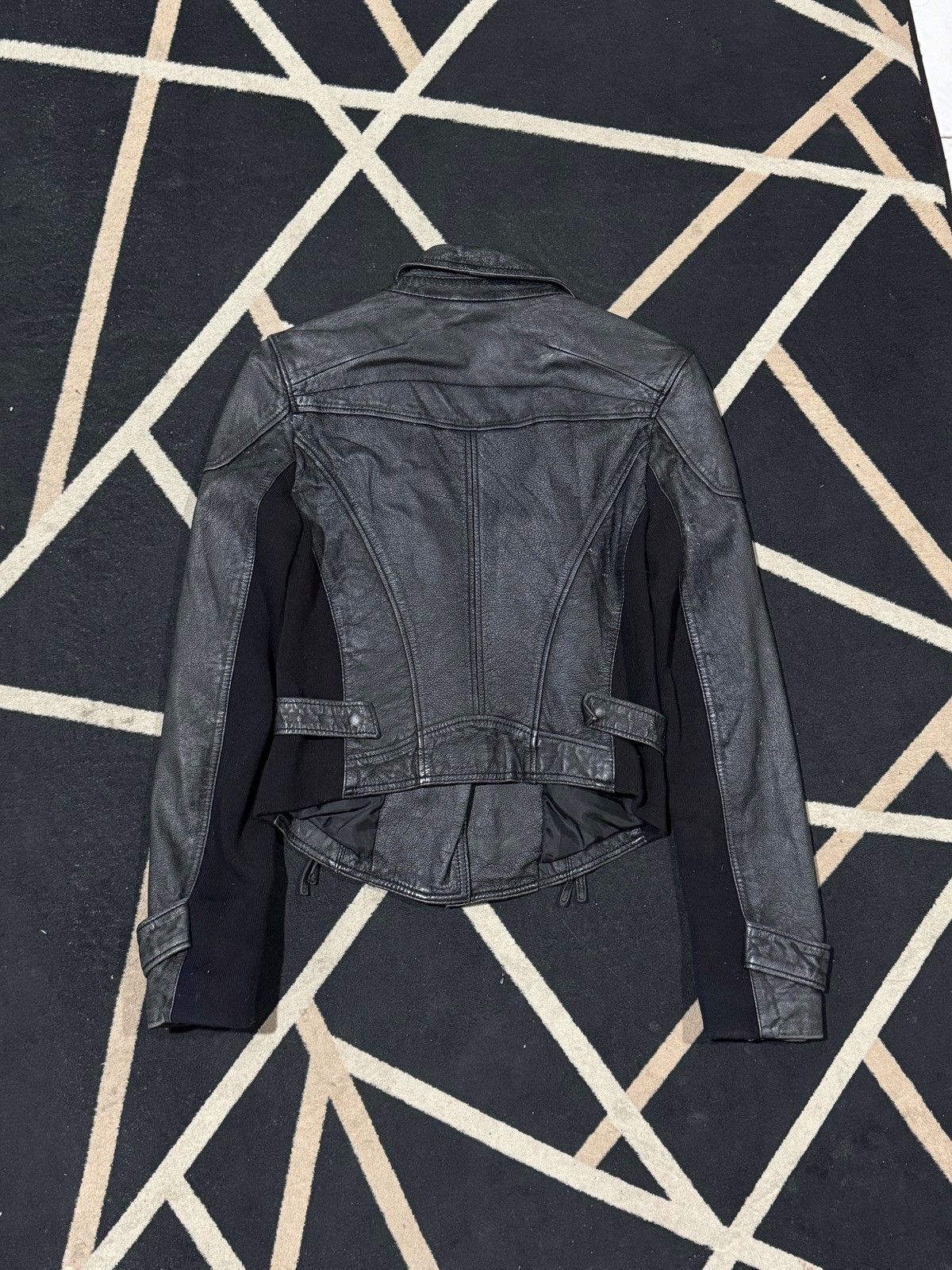 Yasuyuki Ishii Leather Jacket Japanese Brand Styled Asymmetrical Size US S / EU 44-46 / 1 - 4 Thumbnail