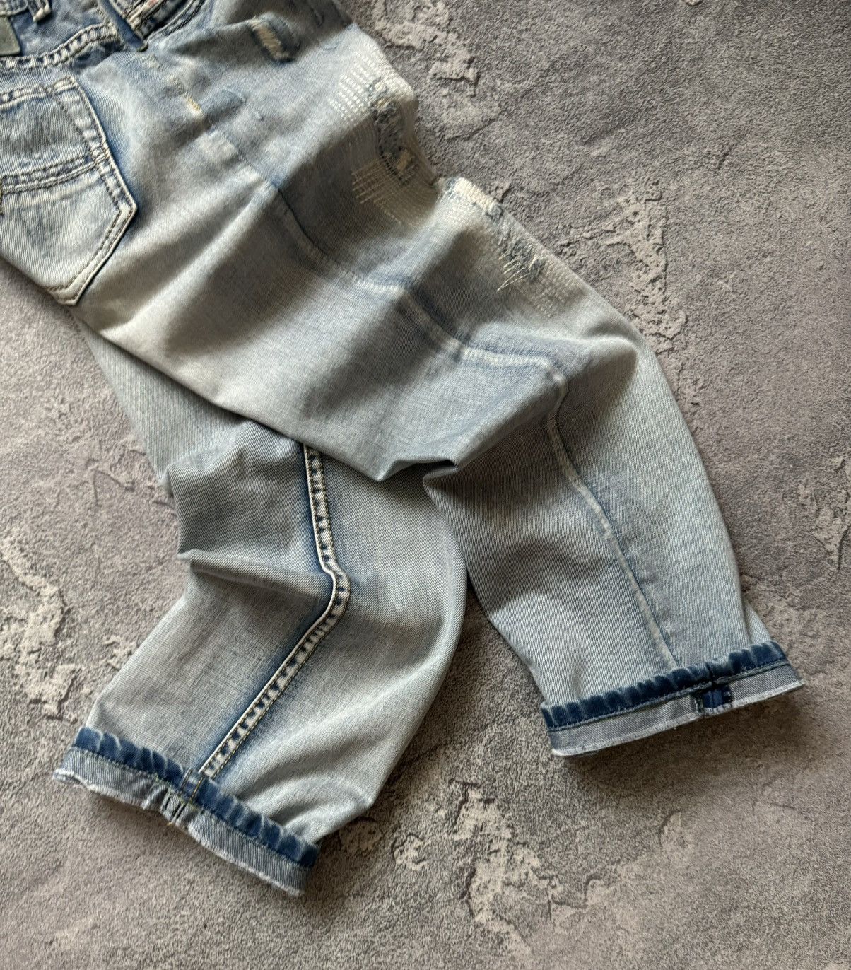 Diesel × Diesel Black Gold Diesel 32/30 blue denim distressed pant trouser Jean chino Size US 32 / EU 48 - 17 Thumbnail