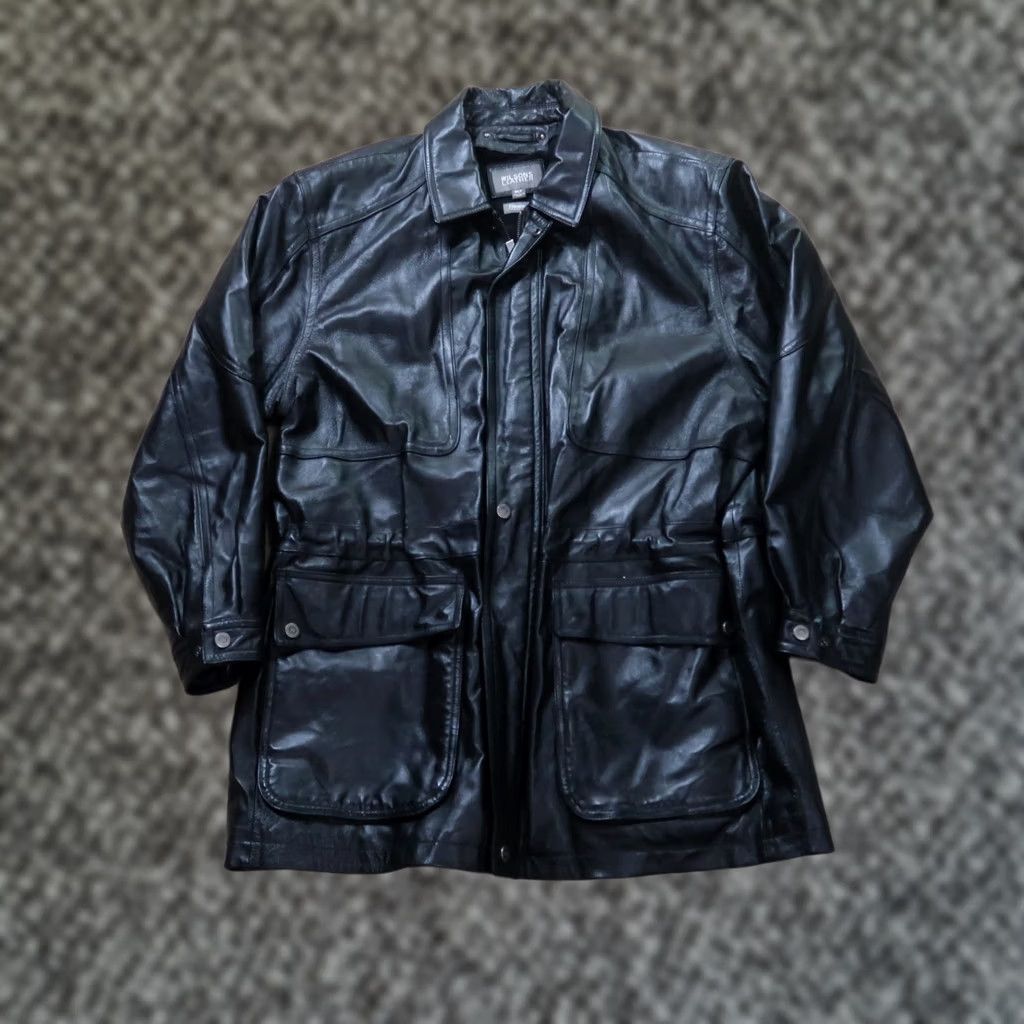 Vintage VINTAGE Wilsons Black Leather Jacket Men's XLT Full Zip Insulated Coat Size US XL / EU 56 / 4 - 1 Thumbnail