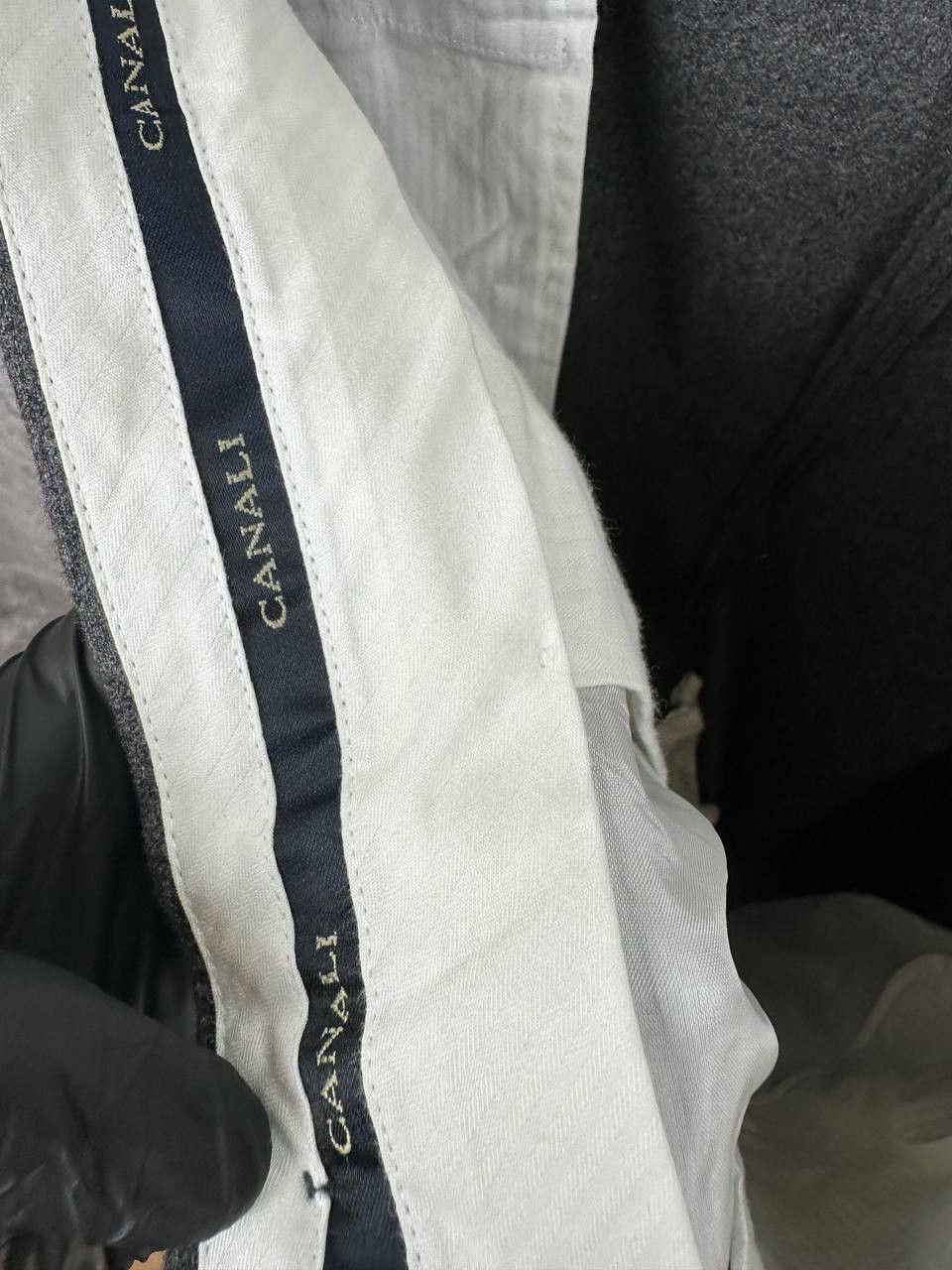 Canali RRP $650 Canali Wool Tailored Dress Trousers Grey Italy Size US 42 / EU 58 - 17 Thumbnail