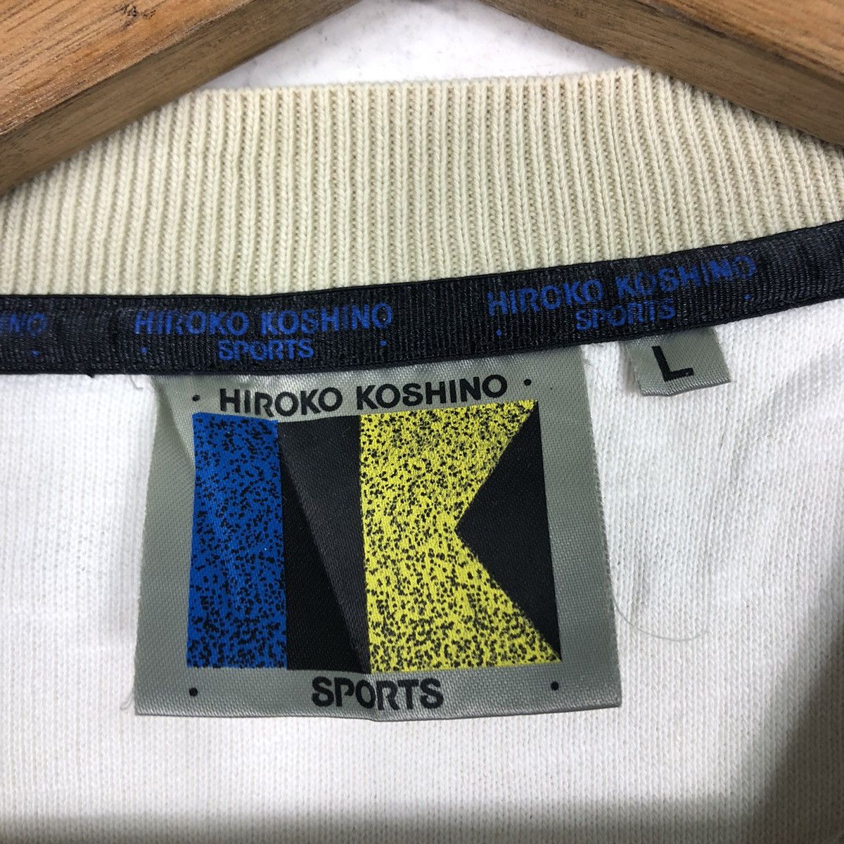 Hiroko Koshino Homme 📌Vintage Hiroko Koshino Sports Sweatshirt Big Logo Size US L / EU 52-54 / 3 - 15 Thumbnail
