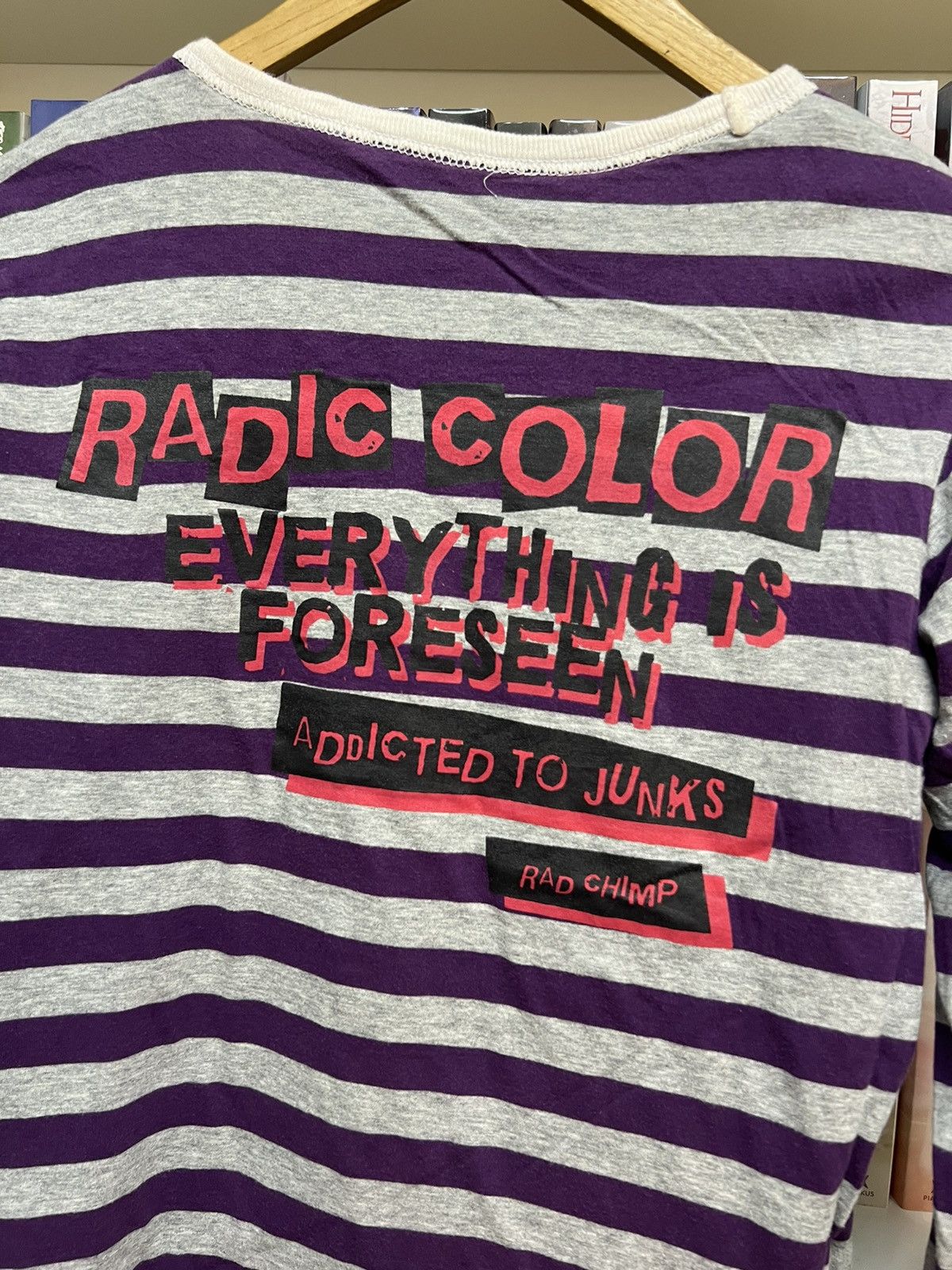 Band Tees × Japanese Brand Radic Color Rad Chimps Reversible Long Sleeve Shirt Size US S / EU 44-46 / 1 - 6 Thumbnail