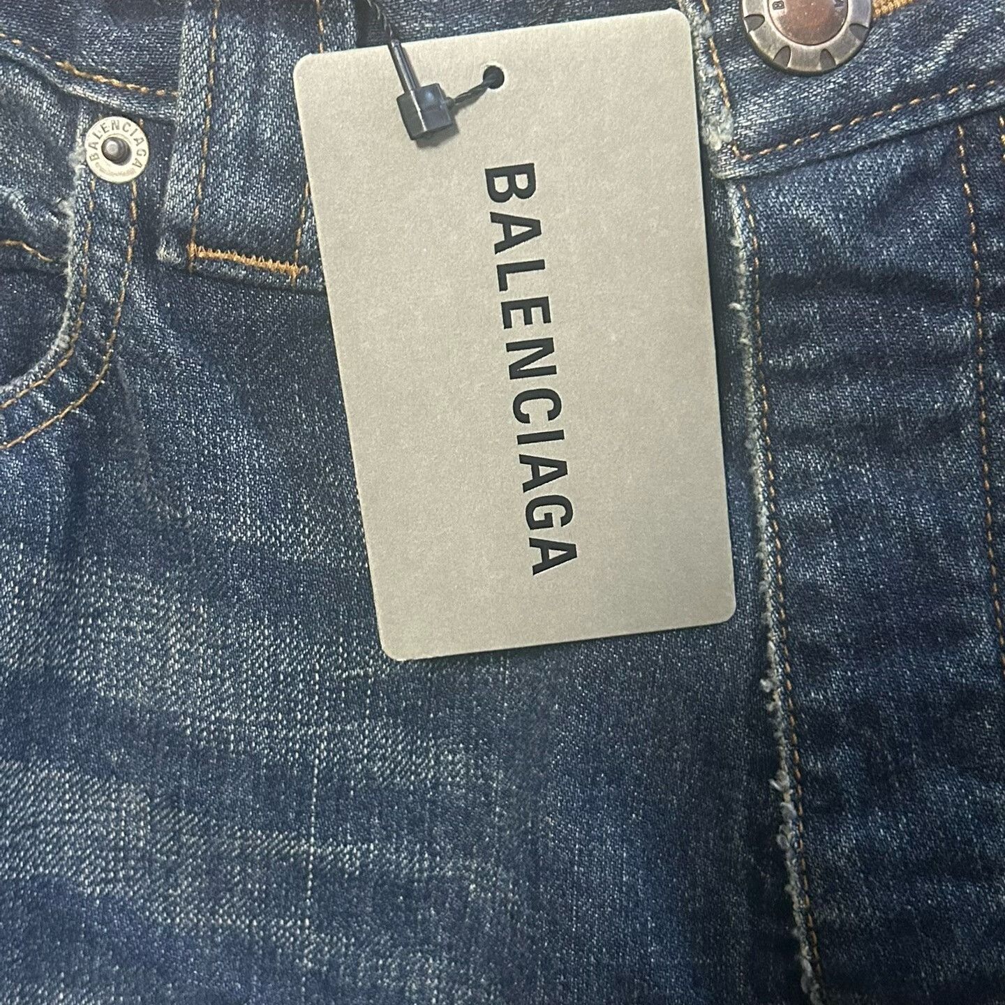 Balenciaga Balenciaga Summer Low Crotch Denim Pants Size US 26 / EU 42 - 3 Thumbnail