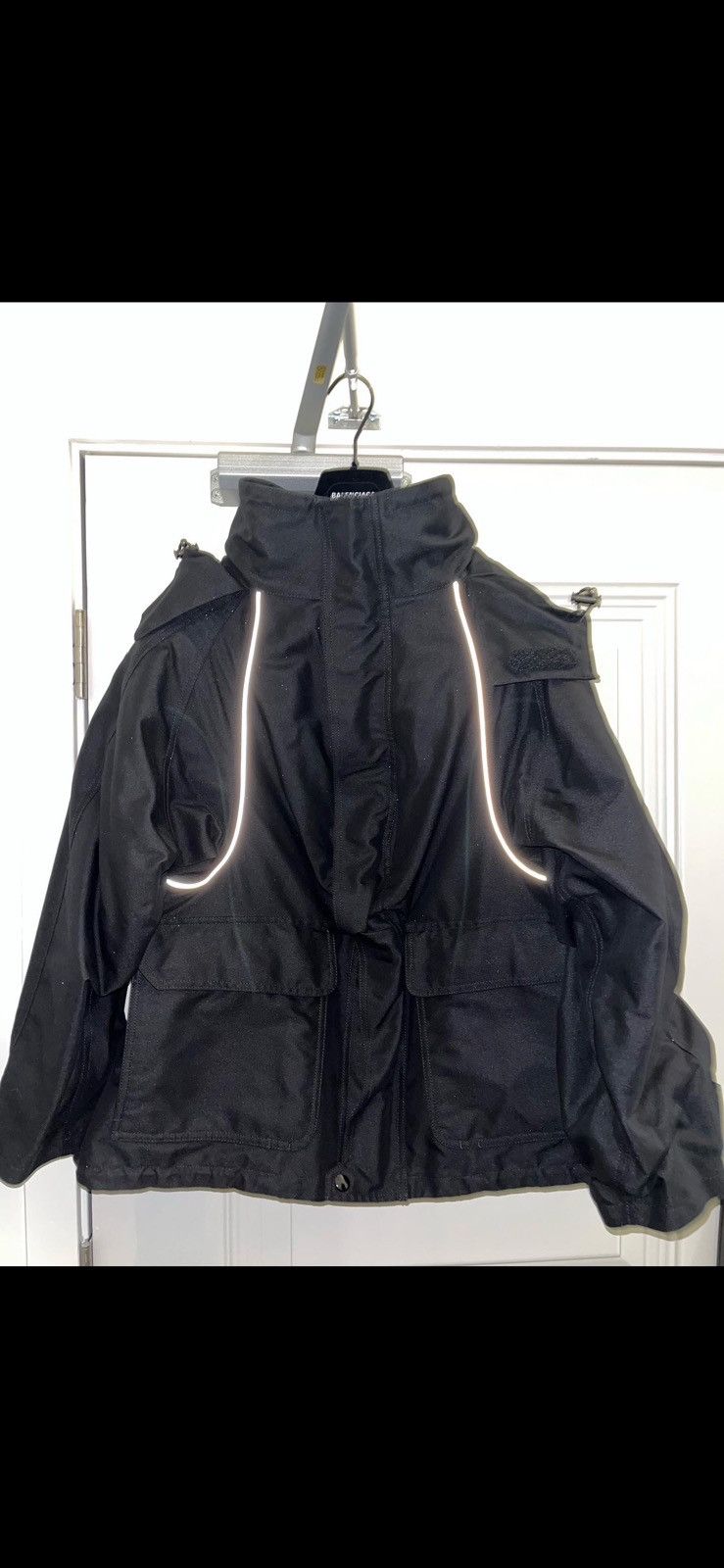 Balenciaga Balenciaga Swing Parka with Embroidered Logo Size US L / EU 52-54 / 3 - 4 Thumbnail