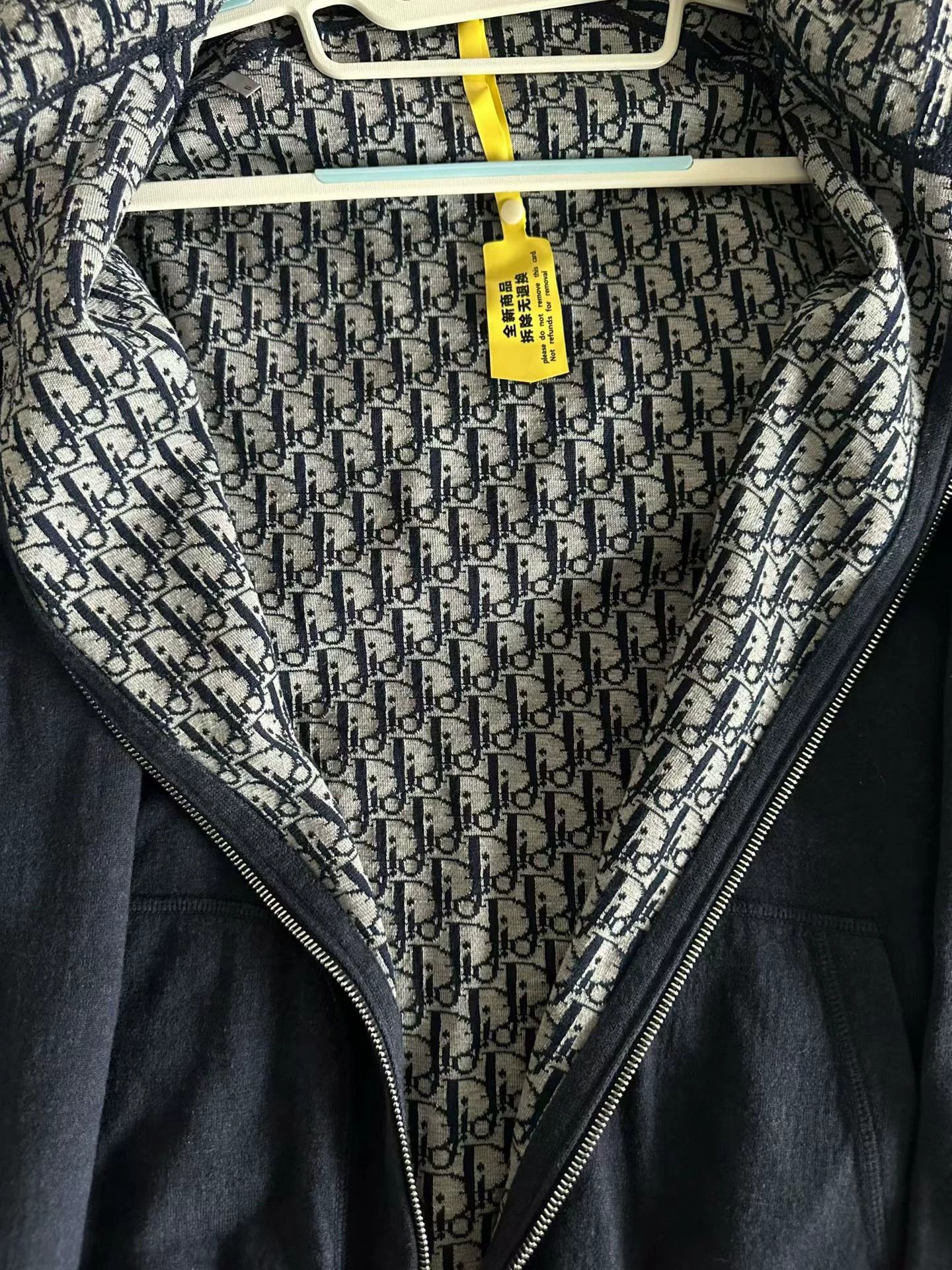 Dior Dior All Over Print Zipper Hoodie S Worn Once Size US S / EU 44-46 / 1 - 3 Thumbnail