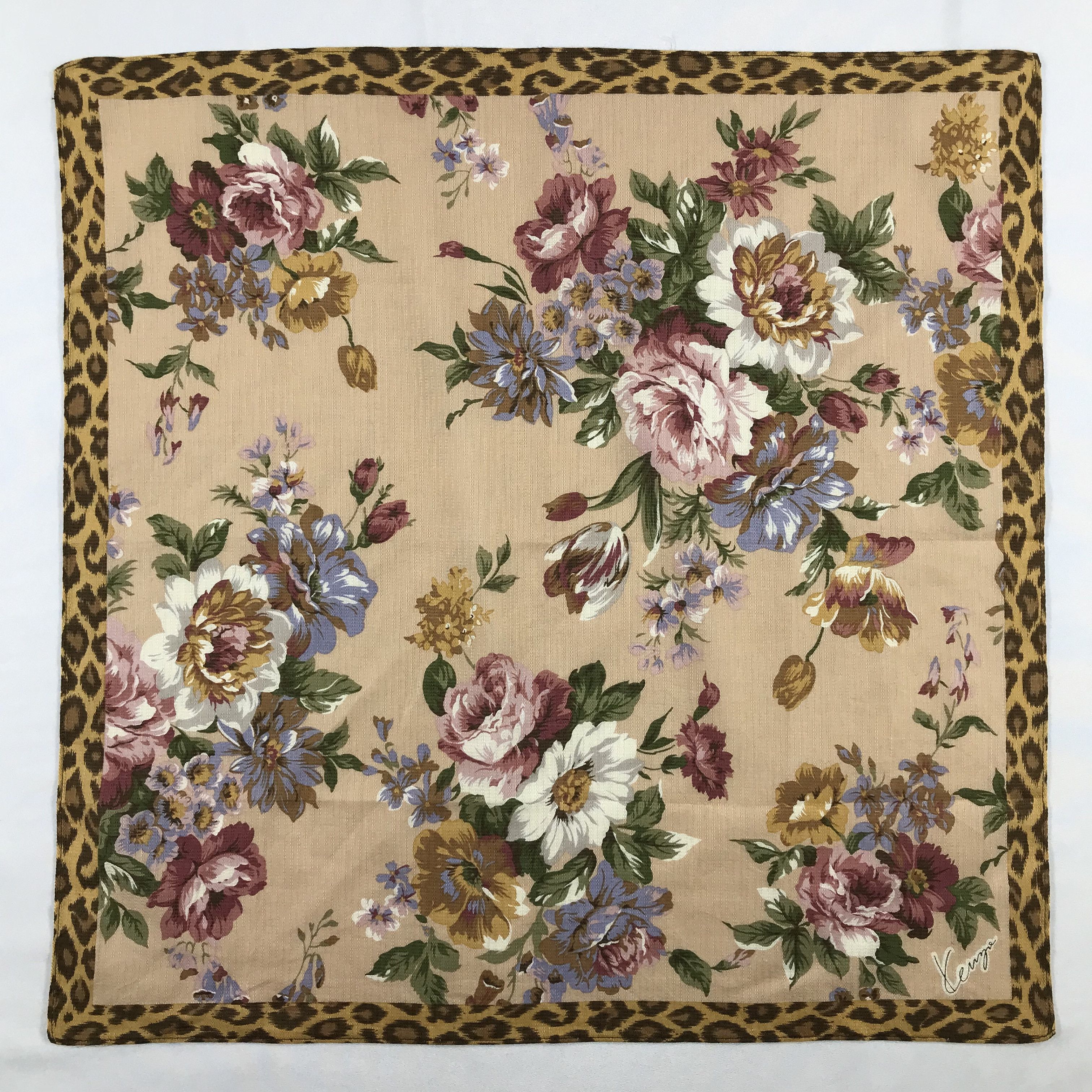 Kenzo × Vintage Kenzo Bandana / Handkerchief / Neckerchief - S2444 Size ONE SIZE - 1 Thumbnail