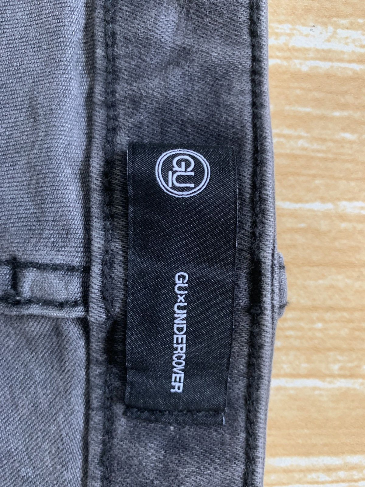 GU Distressed Gu X Undercover Faded Black Stretching Jeans Pant Size US 30 / EU 46 - 20 Thumbnail