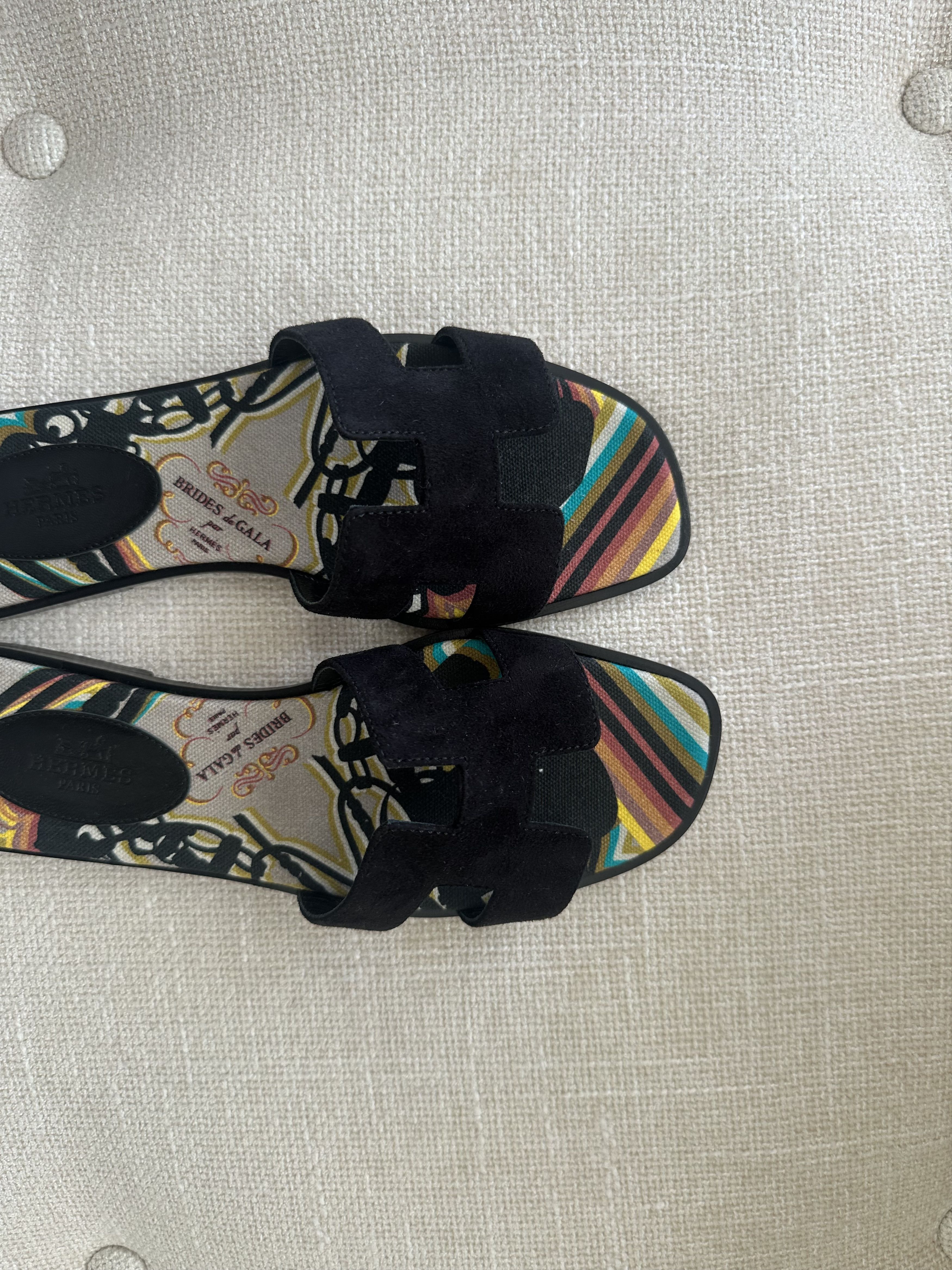 Hermes Hermès Oran Sandals – Brides de Gala Print – Size 36.5 Size US 6.5 / IT 36.5 - 5 Thumbnail