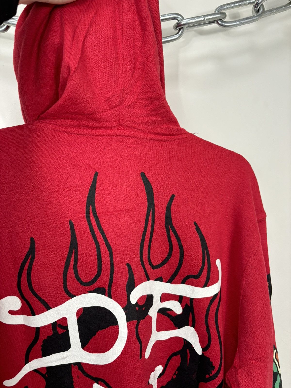 Christian Audigier Ed Hardy Christian Audigier Skull Fire Logo Y2K Hype Hoodie Size US M / EU 48-50 / 2 - 16 Thumbnail