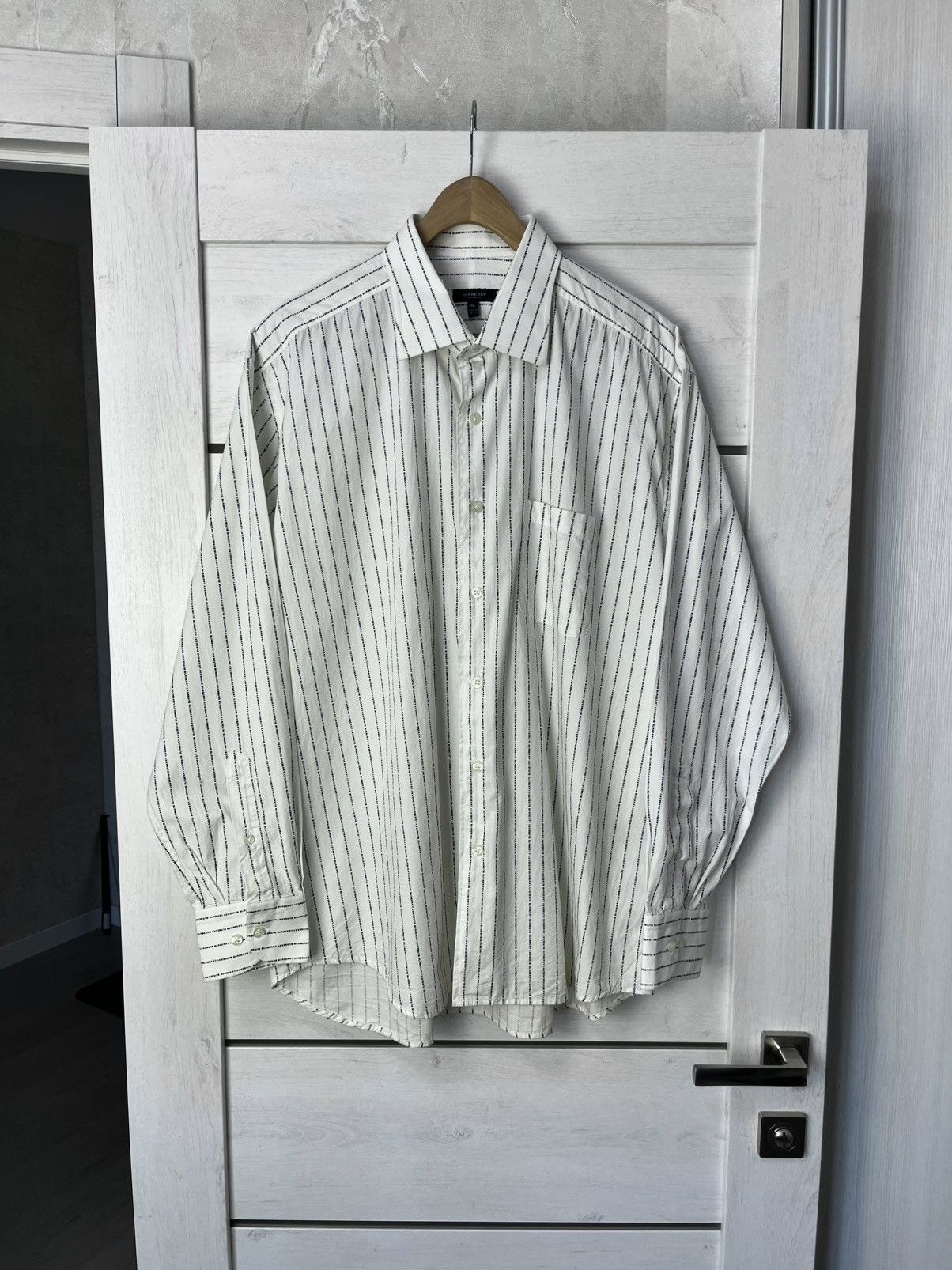 Burberry Vintage Burberry Monogram Shirt Button Ups Nova Check Rare Size US XL / EU 56 / 4 - 12 Thumbnail