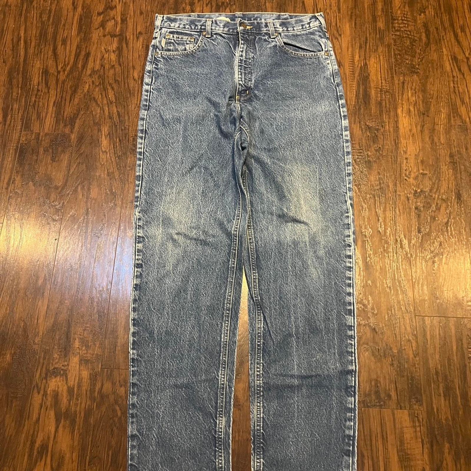 Carhartt Vintage Blue Carhartt Jeans Size US 33 - 3 Thumbnail