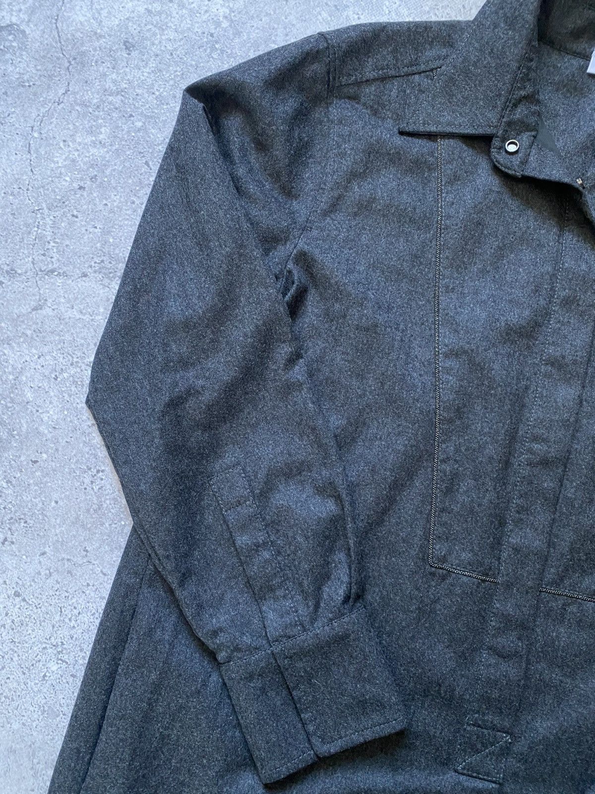 Brunello Cucinelli Brunello Cucinelli Humanity Women’s Gray Wool Dress Luxury Size L / US 10 / IT 46 - 2 Thumbnail