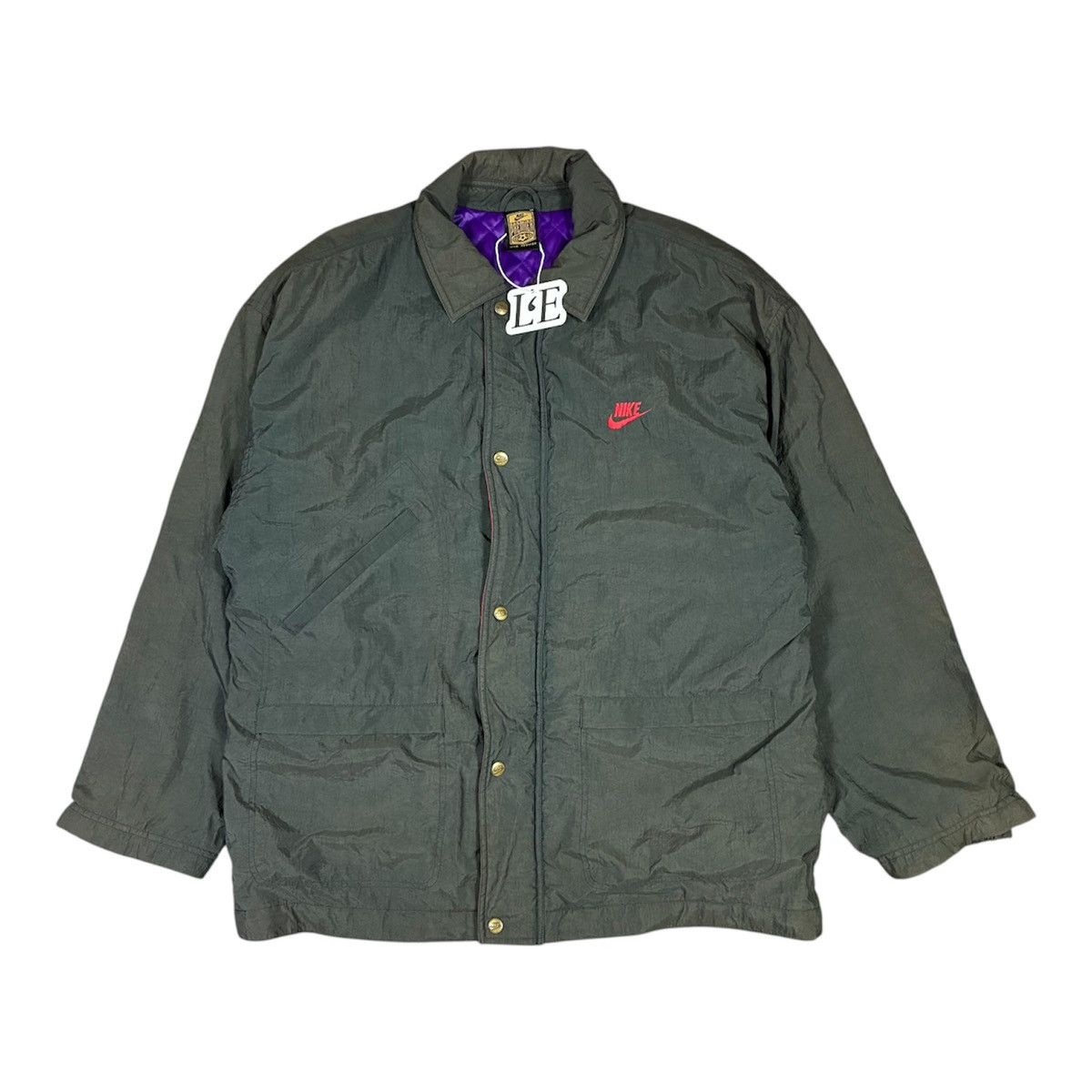 Nike Vintage Men’s 90's Nike Swoosh Premier Parka Jacket Size L Size US L / EU 52-54 / 3 - 1 Thumbnail