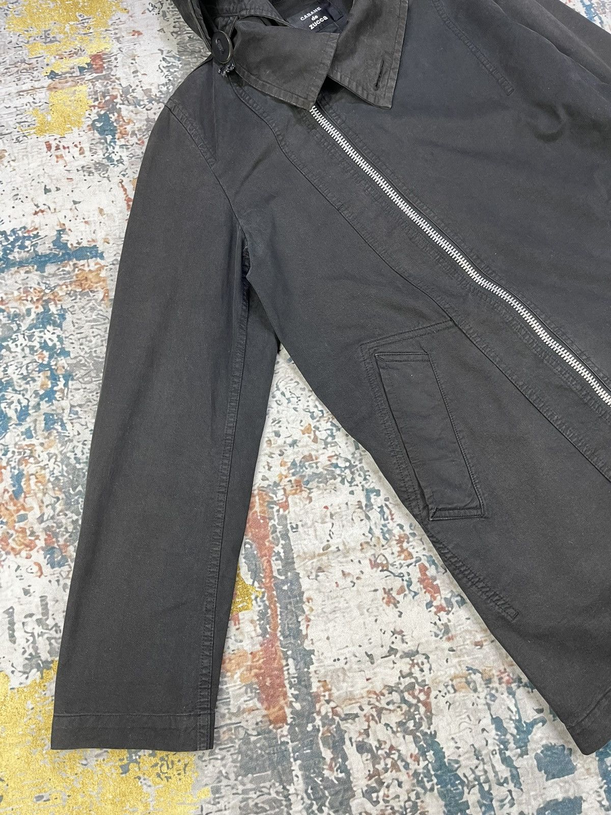 CABANE de ZUCCa Cabane De Zucca Scuba Hoodie Assymetrical Zipper Size US M / EU 48-50 / 2 - 3 Thumbnail