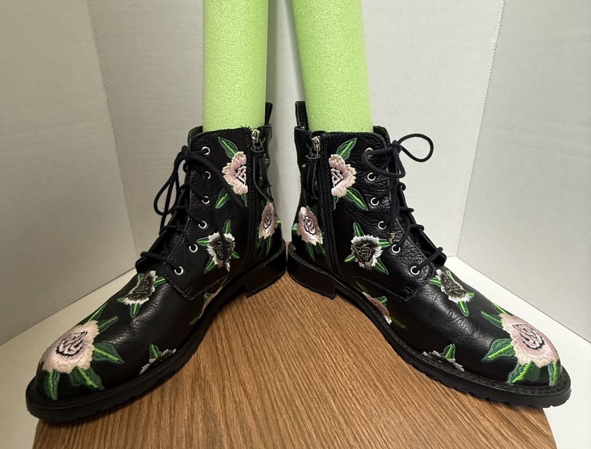 Rebecca Minkoff Rebecca Minkoff Gerry Floral Embroid Black Leather Boots Size US 9 / IT 39 - 6 Thumbnail