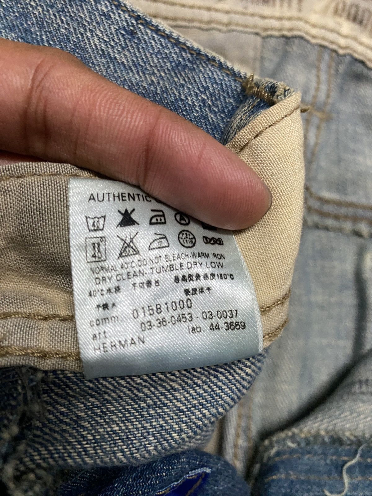 If Six Was Nine 💥Sick💥Vintage 90s Style Gas Mudwash Faded Distress Jean Size US 32 / EU 48 - 16 Thumbnail