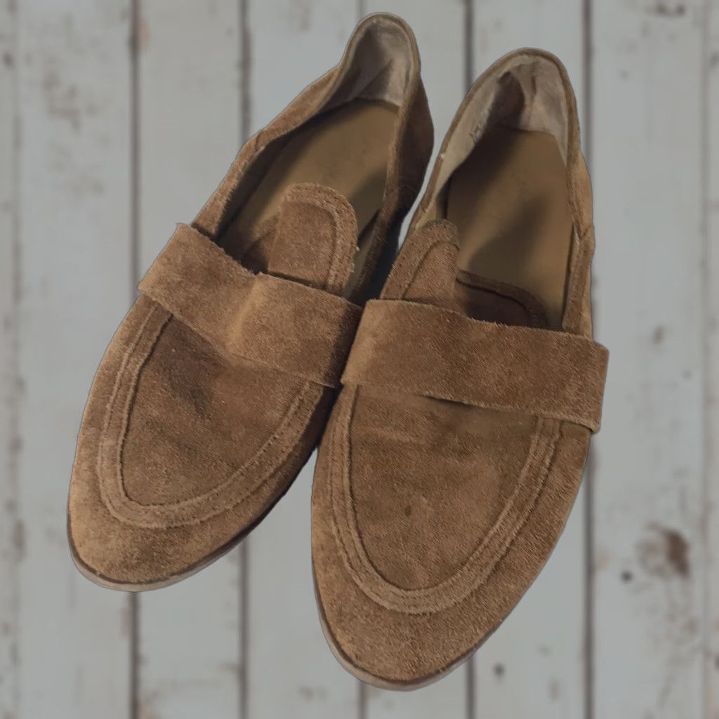 Vintage Crown Vintage Carly Brown Suede Loafers Womens Size 6.5M Slip On Comfort Size US 7 / IT 37 - 1 Thumbnail