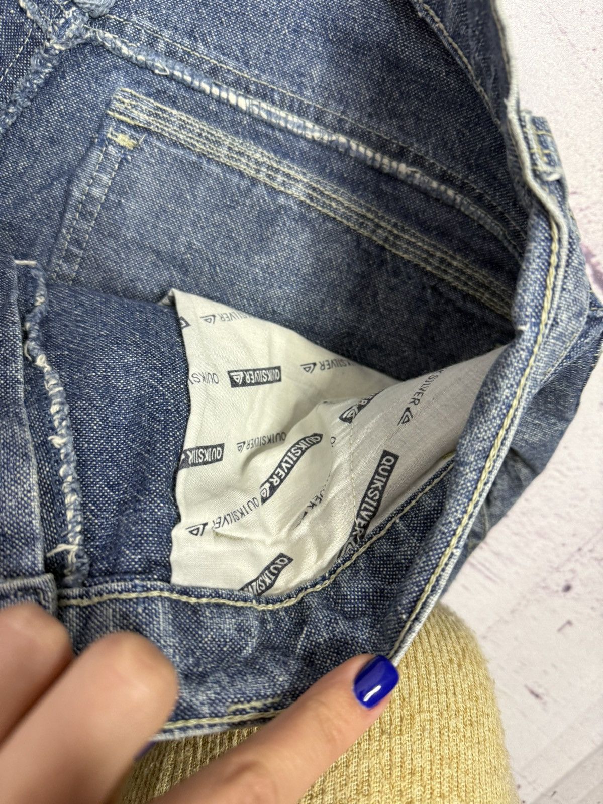 Quiksilver Mens Vintage Jeans Quiksilver Size 34 Surf Style y2k Size US 34 / EU 50 - 8 Thumbnail