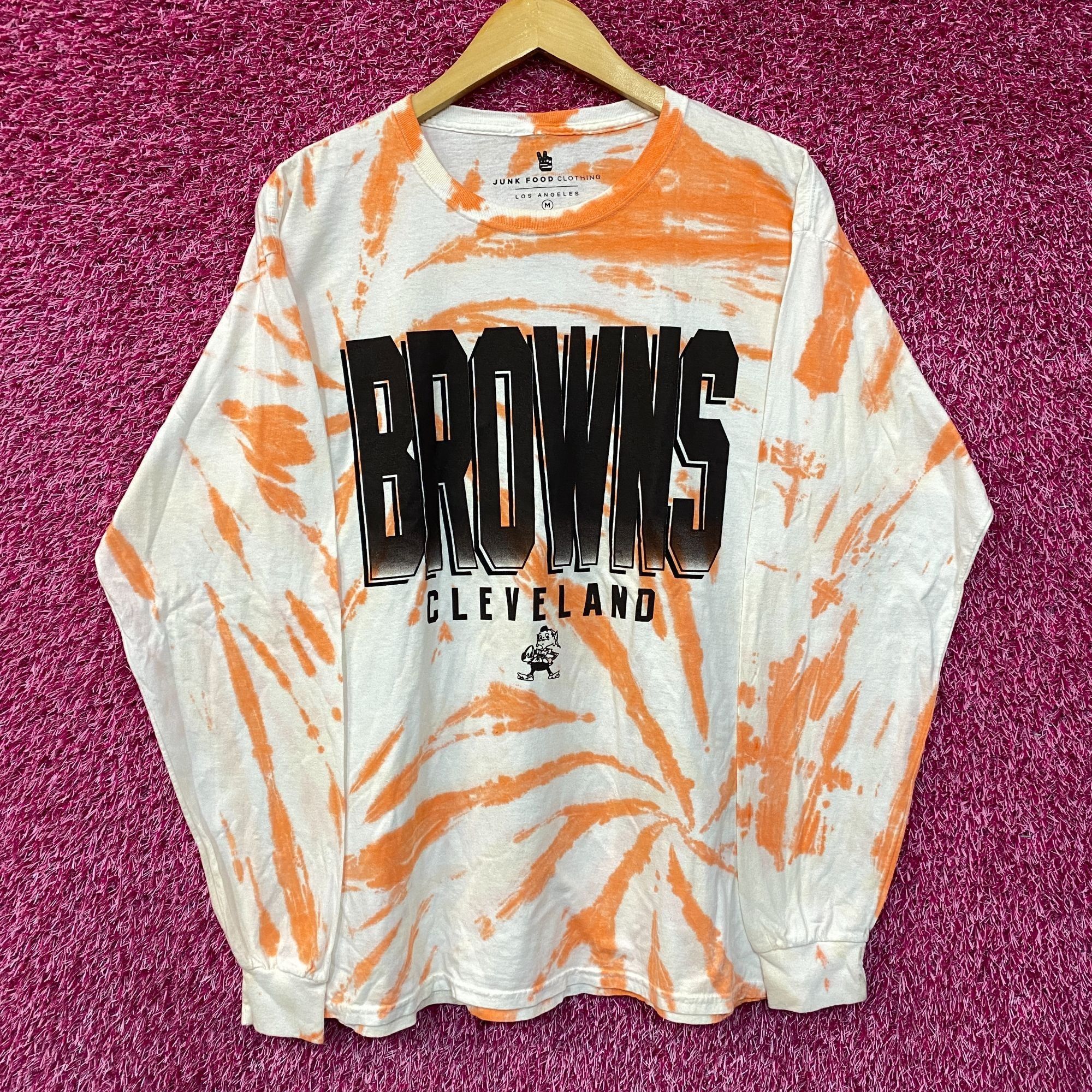 NFL NFL Franchise AFC North Cleveland Browns Tie-Dye Long Sleeve Size US M / EU 48-50 / 2 - 1 Thumbnail