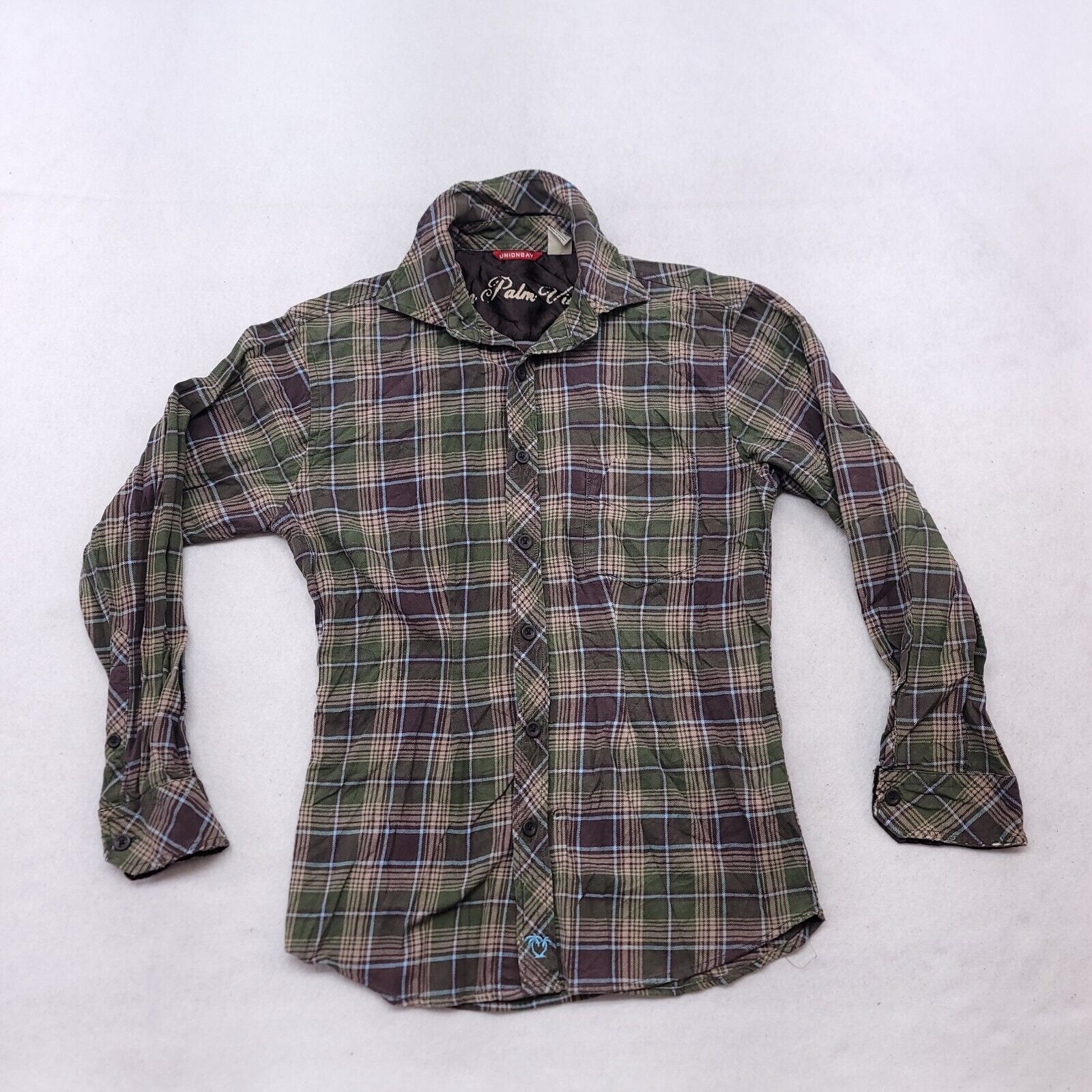 UNIONBAY UnionBay Tartan Flannel Shirt Mens Size Small S Green Size US S / EU 44-46 / 1 - 2 Thumbnail