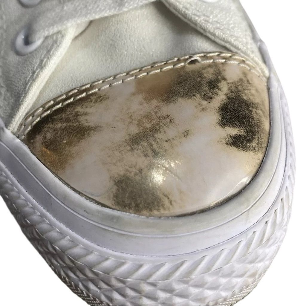 Converse Converse All Star Size 6 White + Distressed Rose Gold Shoes Size US 6 / IT 36 - 4 Thumbnail