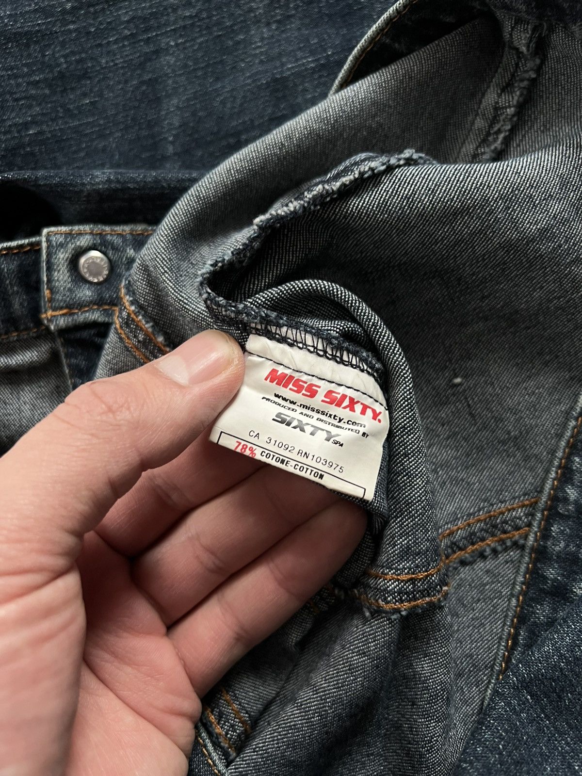 Miss Sixty Miss Sixty 60 Denim Fitted Trucker Jacket Flap Pocket Size S Size S / US 4 / IT 40 - 9 Thumbnail