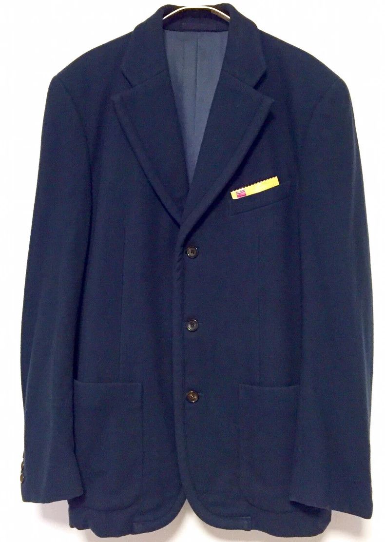 Comme des Garcons CDG Peacock Blue Wool Suit Jacket Size M- DMC Size US M / EU 48-50 / 2 - 1 Thumbnail