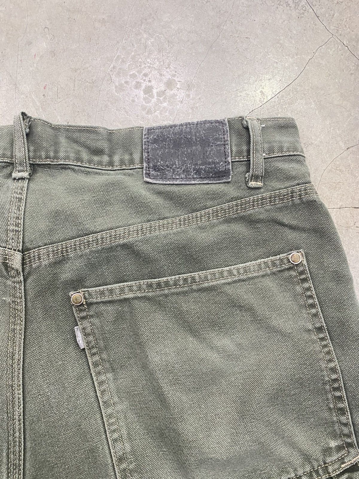 Levi's Vintage Clothing LEVI'S SILVERTAB DUNGAREE SHORTS Size US 33 - 11 Thumbnail