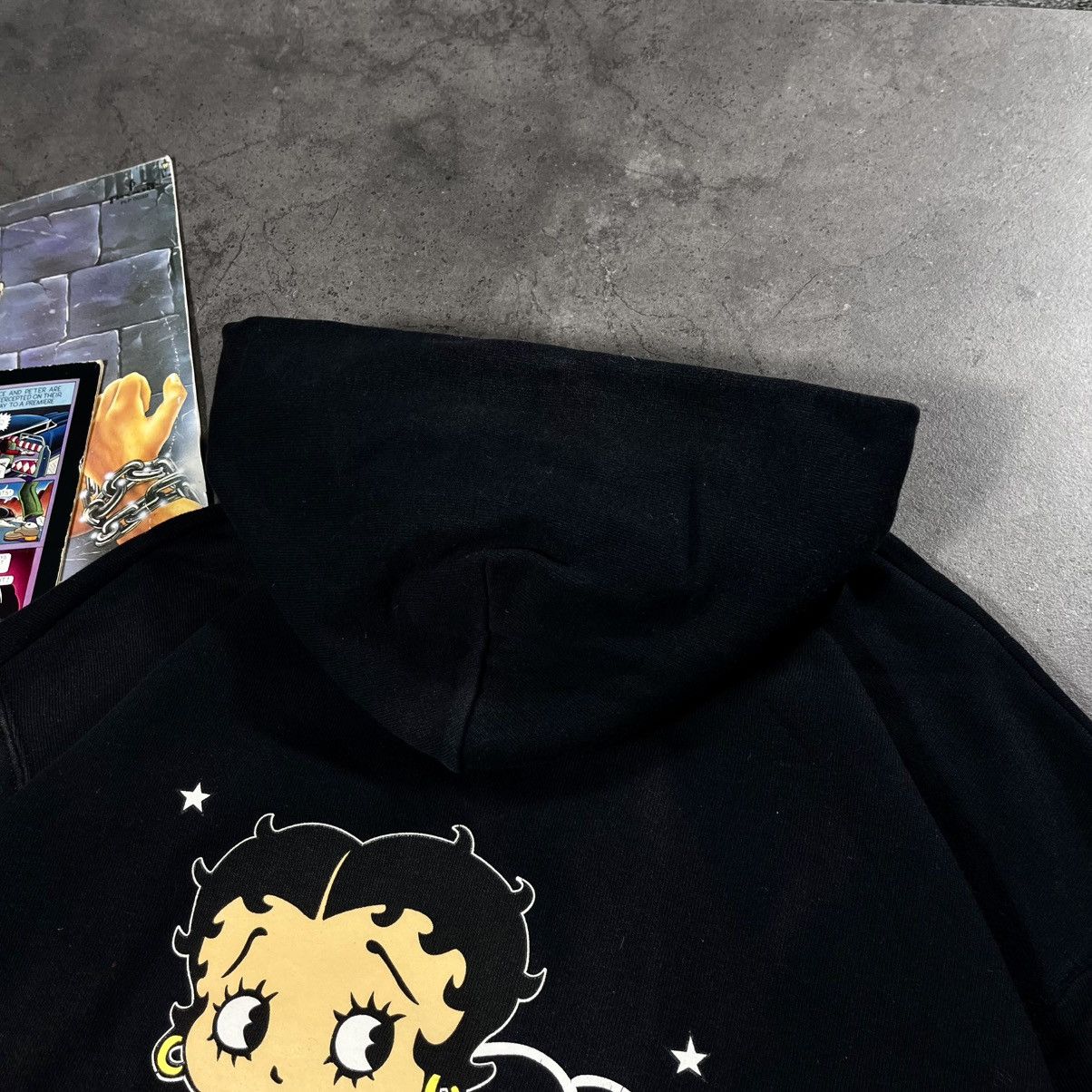 Cartoon Network Vintage 00s Betty Boop Big Logo Boxy Hoodie Sweatshirt Size US L / EU 52-54 / 3 - 8 Thumbnail