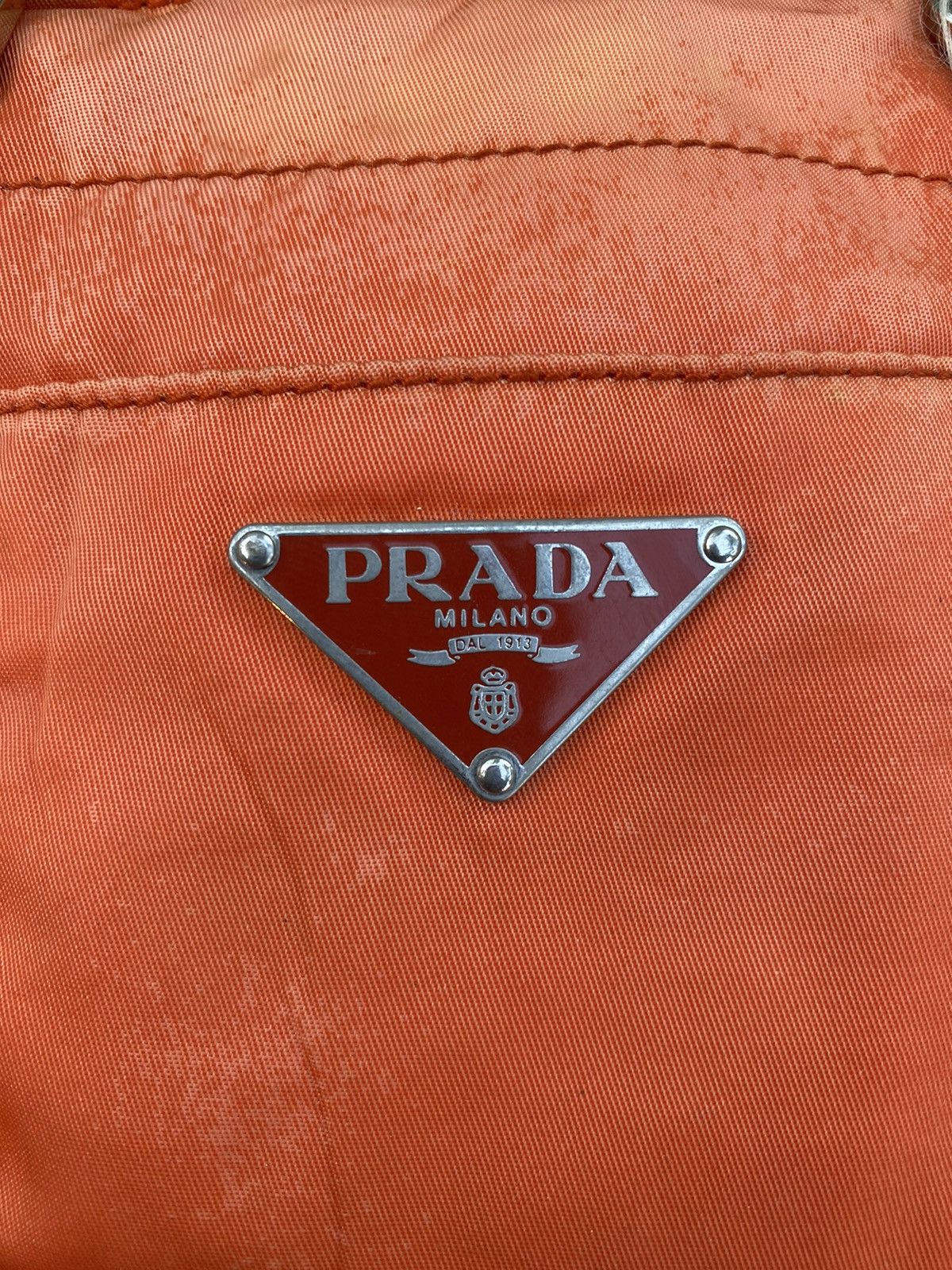 Prada PRADA ORANGE NYLON SHOULDER BAG Size ONE SIZE - 7 Thumbnail