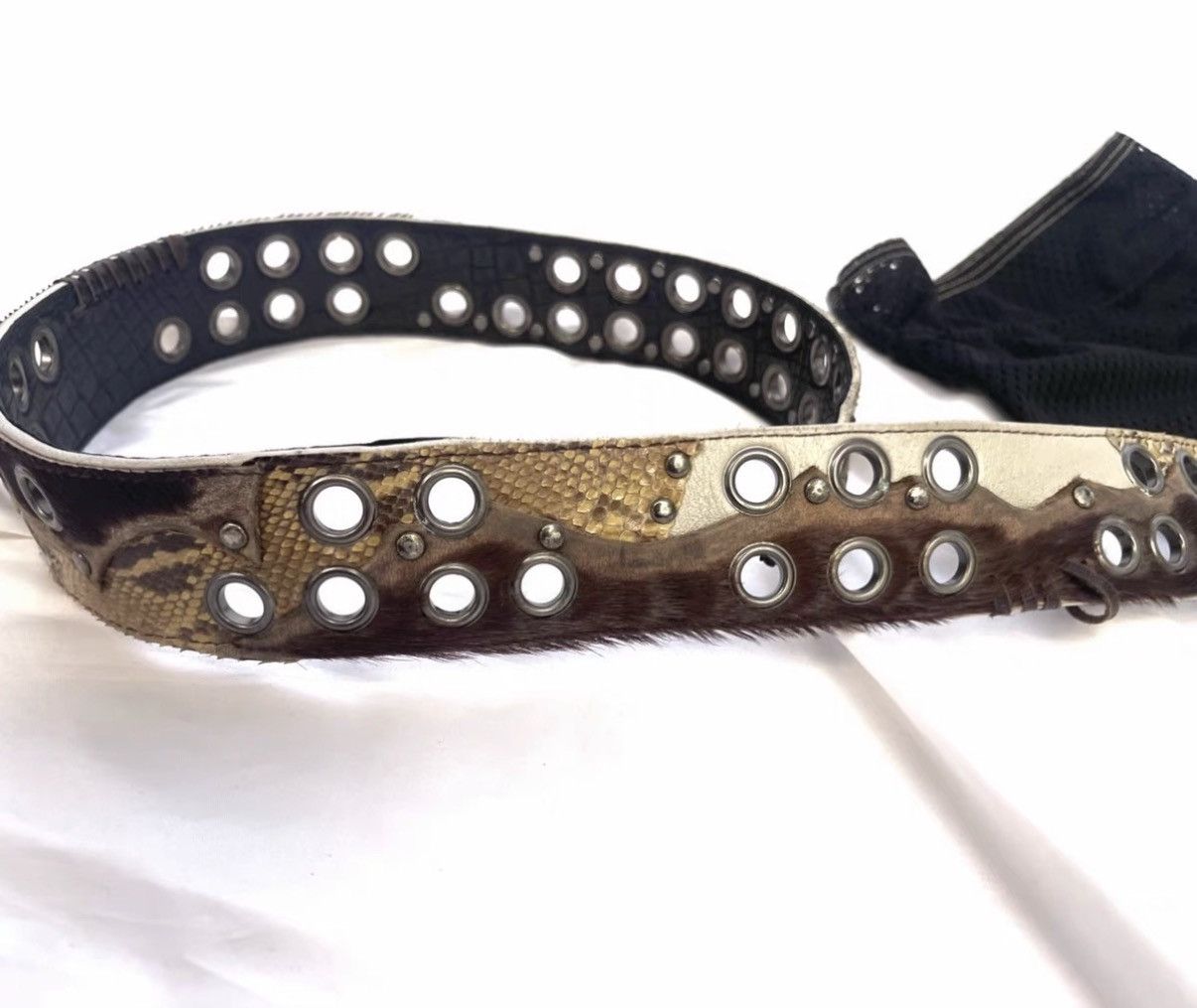 KMRii kmrii snake skin leather belt Size 32 - 6 Thumbnail