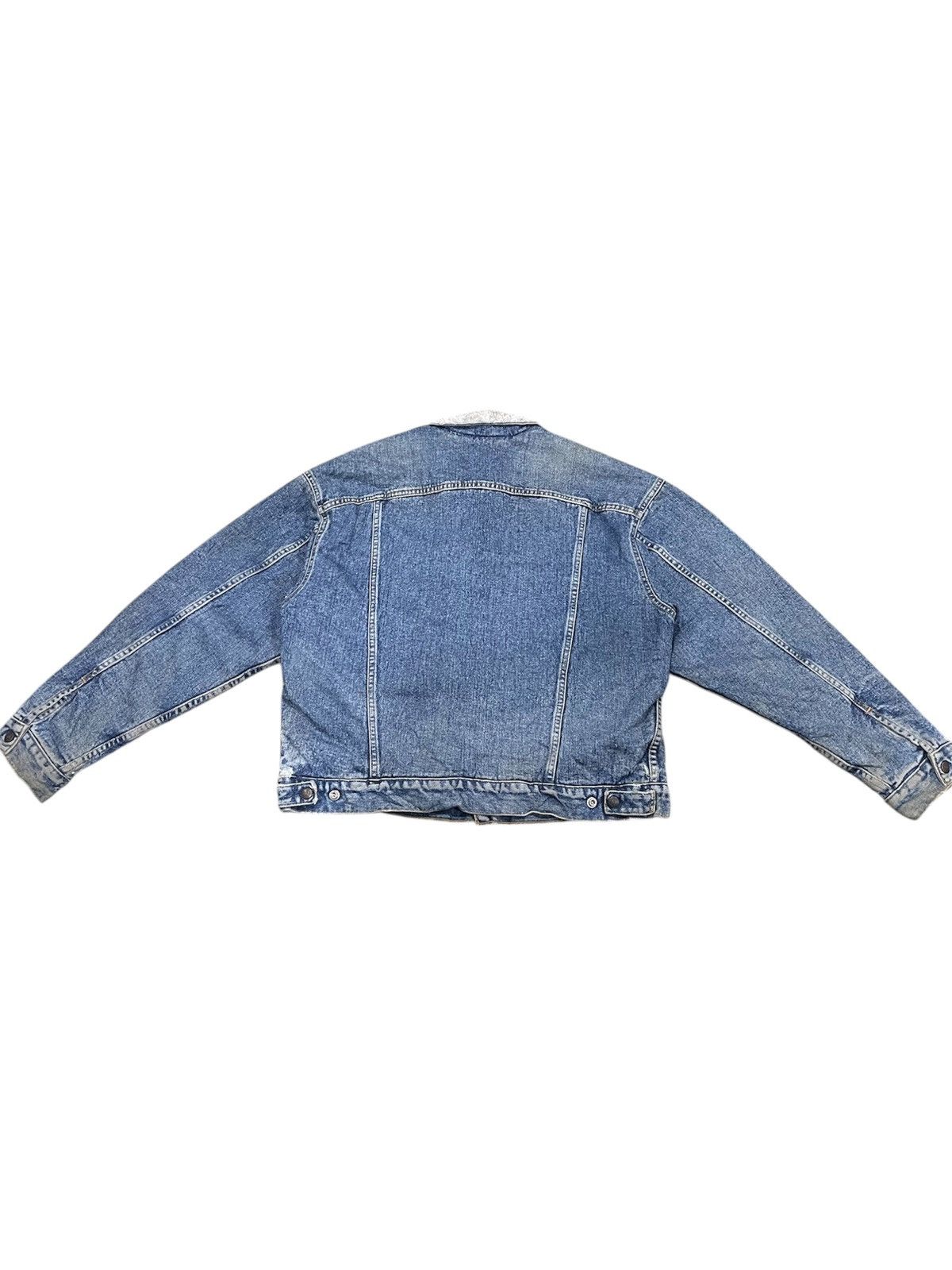 Levi's × Levi's Vintage Clothing × POST ARCHIVE FACTION (PAF) Vintage Levi’s Denim Sherpa Lined Trucker Jacket Size US L / EU 52-54 / 3 - 13 Thumbnail