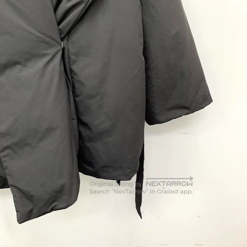 Other Max Mara Charcoal Bathrobe Style Long-Sleeve Down Jacket Size L / US 10 / IT 46 - 4 Thumbnail