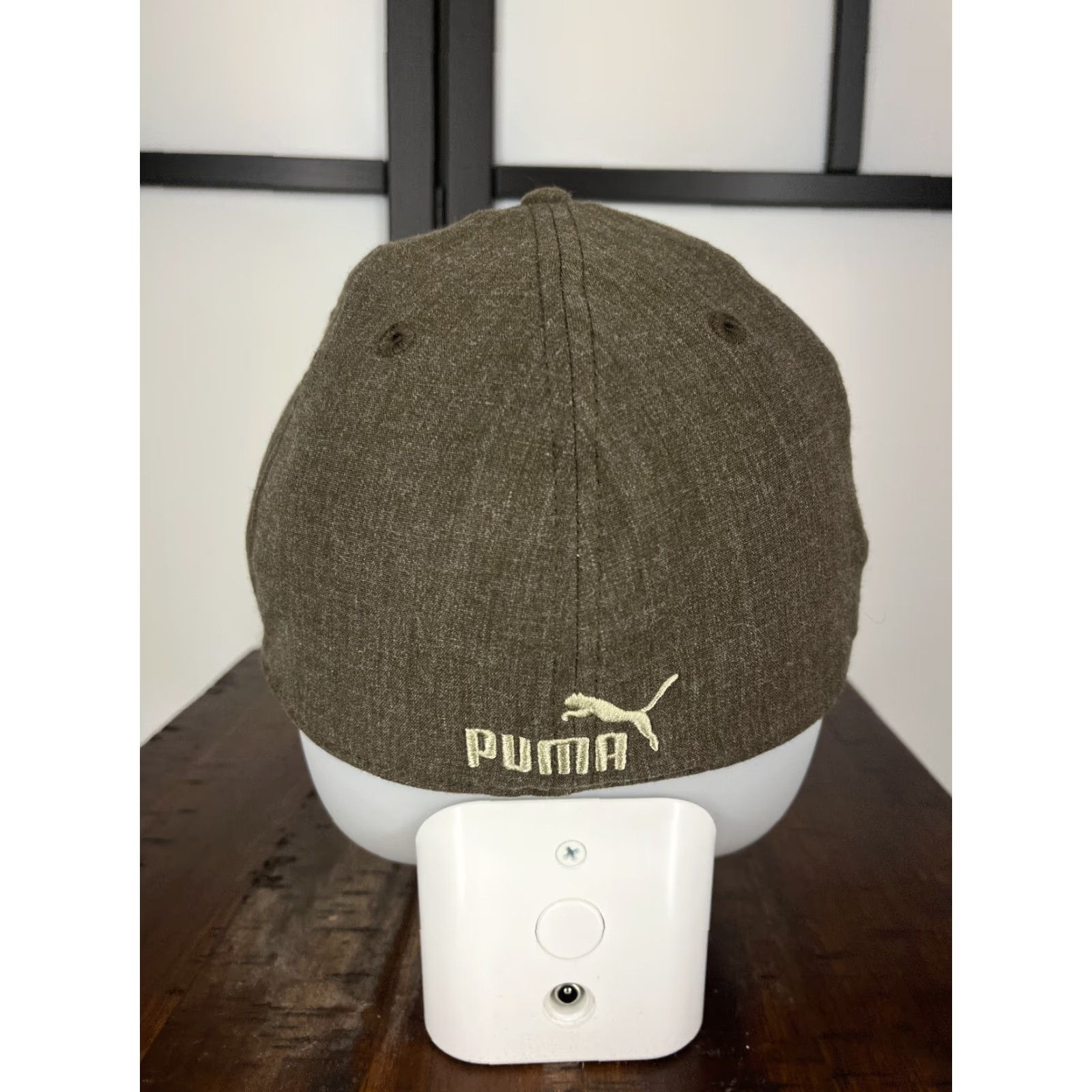 Puma PUMA Hat Cap Fitted Adult One Size Gray Brown Polyester Viscose Blend Stretch Hat/Cap Mens Golf Hat Gray PUMA Logo 90s Outdoor Sports Size ONE SIZE - 6 Thumbnail