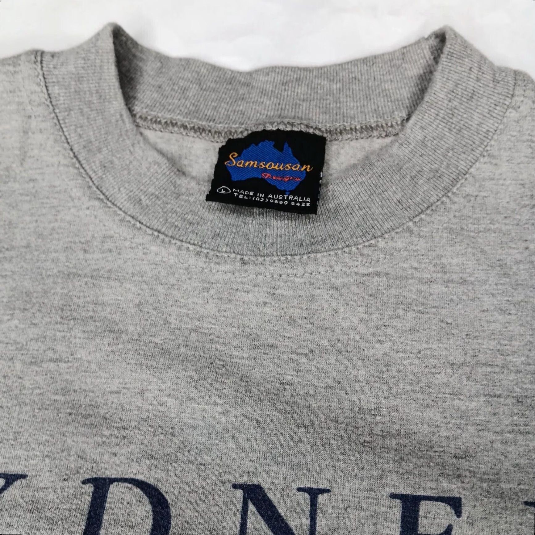 Vintage VINTAGE Samsousan Sydney Australia Mens L T Shirt Gray Skyline Travel Graphic Print Crew Neck Short Sleeve Cotton Knit Australia GT Size US L / EU 52-54 / 3 - 3 Thumbnail