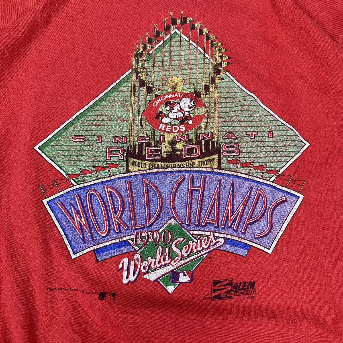 Salem Sportswear Vtg 1990 Salem Sportswear MLB Cininnati Reds Champion A884 Size US XL / EU 56 / 4 - 2 Thumbnail