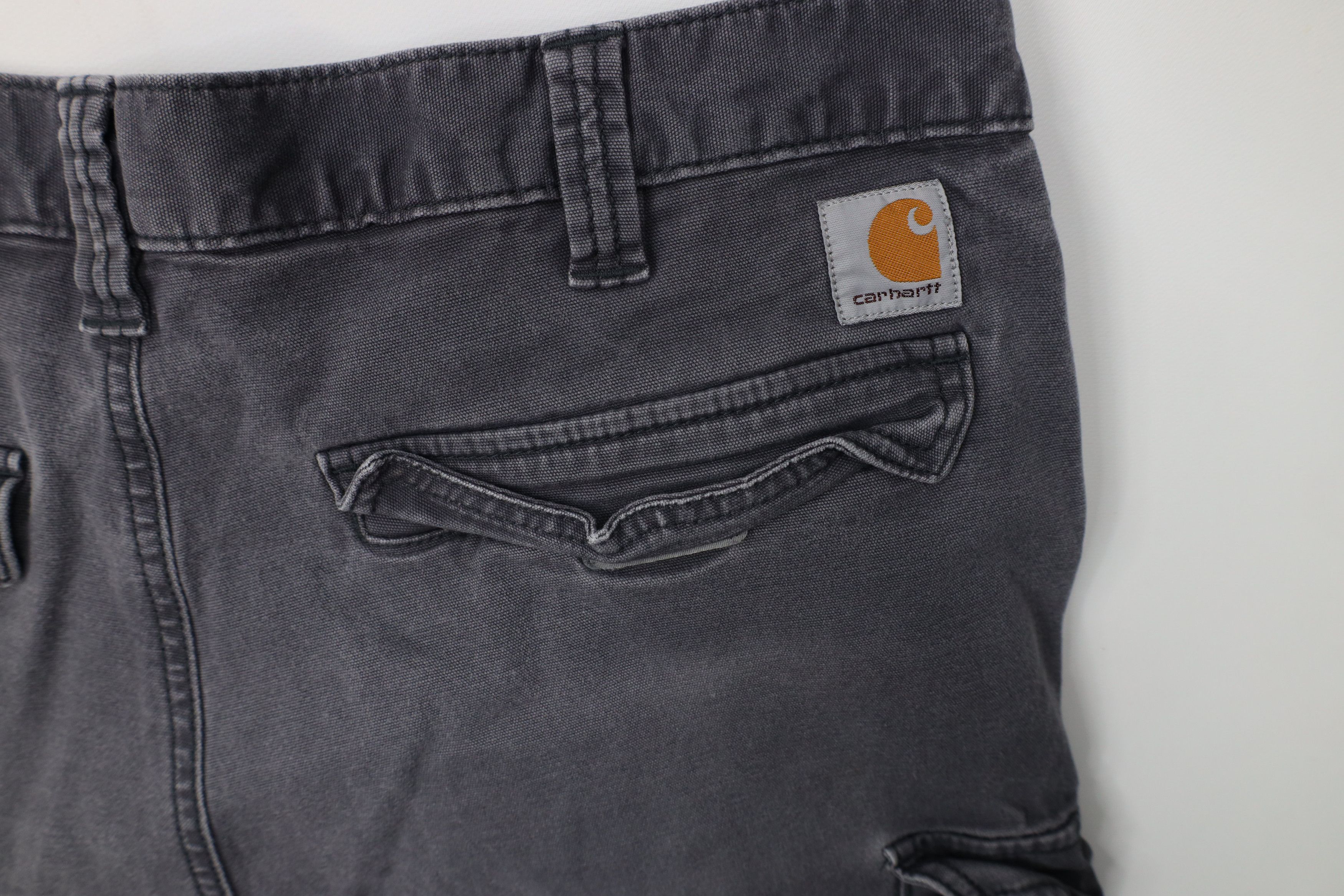 Carhartt Vintage Y2K Carhartt Relaxed Fit Canvas Cargo Pants Gray Size US 36 / EU 52 - 12 Thumbnail