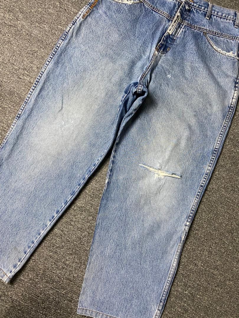 Japanese Brand 🔥 MMD MAURICE MALONE Baggy Ripped Jeans 🔥 (136) Size US 32 / EU 48 - 12 Thumbnail