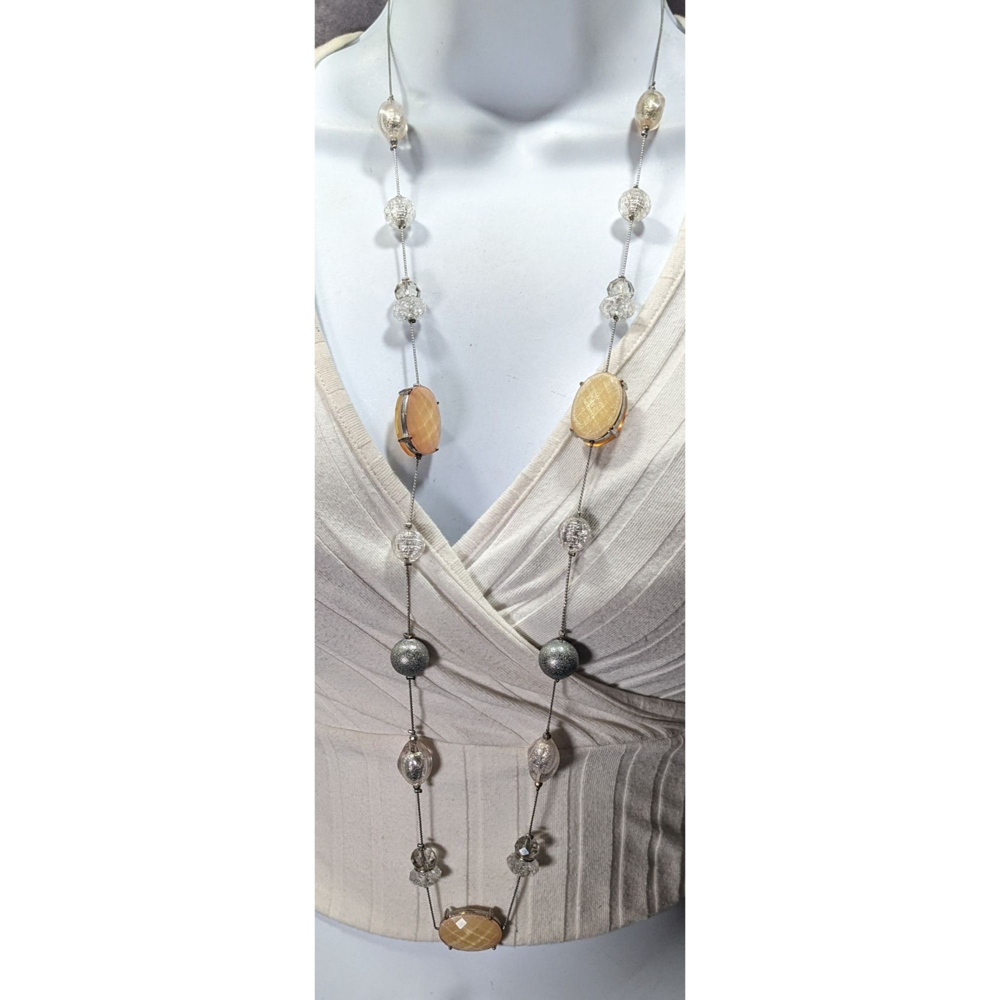 Other Y2K Style Gemmed And Beaded Opera Length Station Necklace Size ONE SIZE - 6 Thumbnail