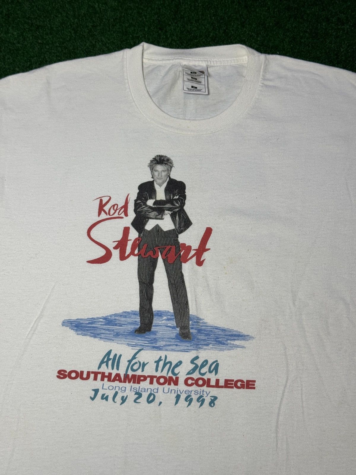 Band Tees 90s Rod Stewart Long Island University XL Concert T Shirt Size US XL / EU 56 / 4 - 2 Thumbnail