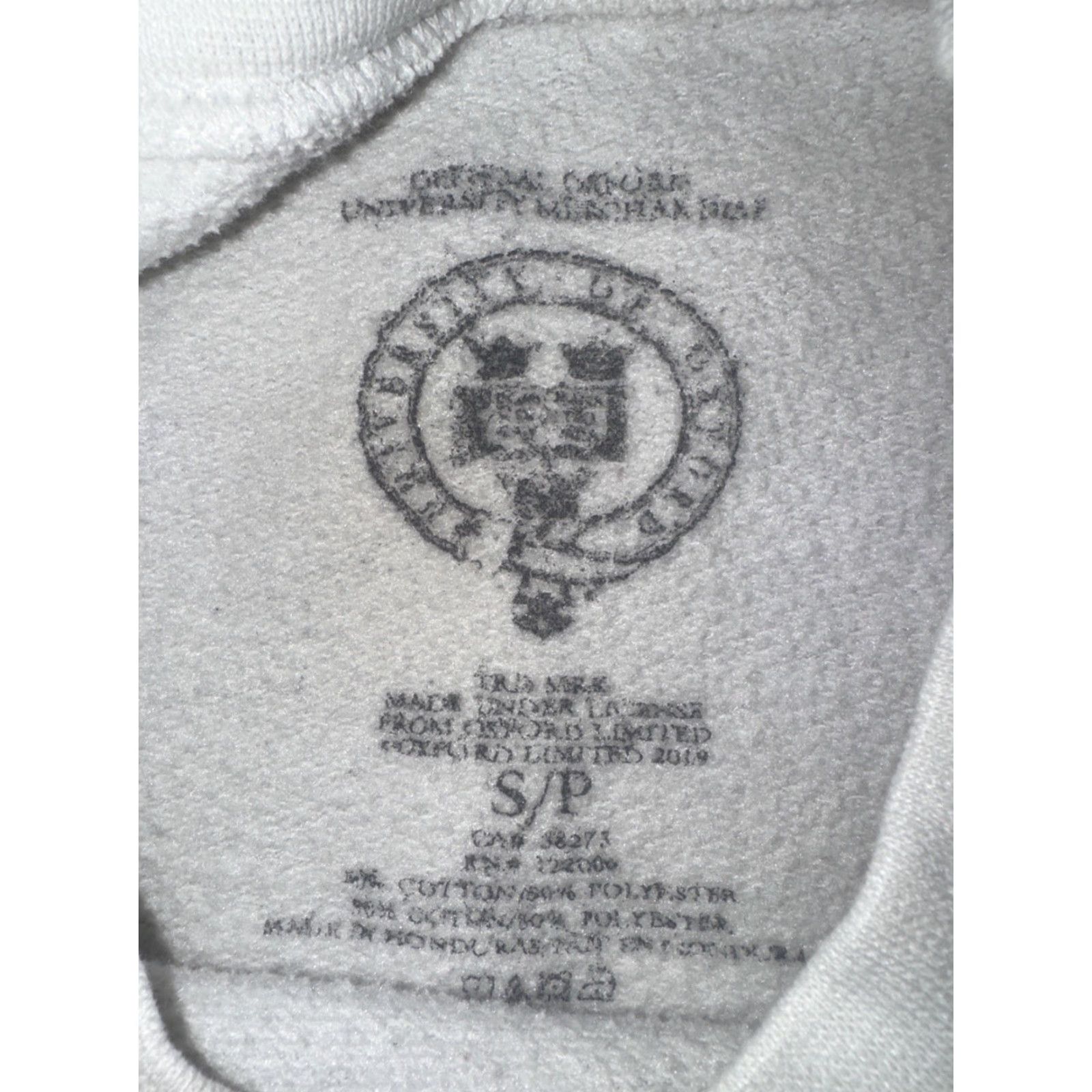Vintage VINTAGE Oxford University Sweatshirt White Small Mens Crewneck Pullover Graphic Print Collegiate 19x23 Size US S / EU 44-46 / 1 - 3 Thumbnail