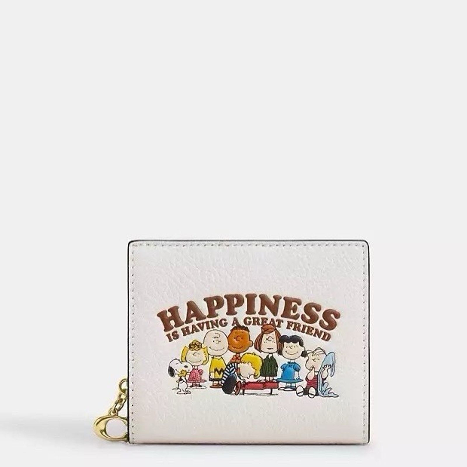 Coach NWT COACH x PEANUTS Snap Wallet CBN36 Snoopy Pebble Leather Size ONE SIZE - 5 Thumbnail