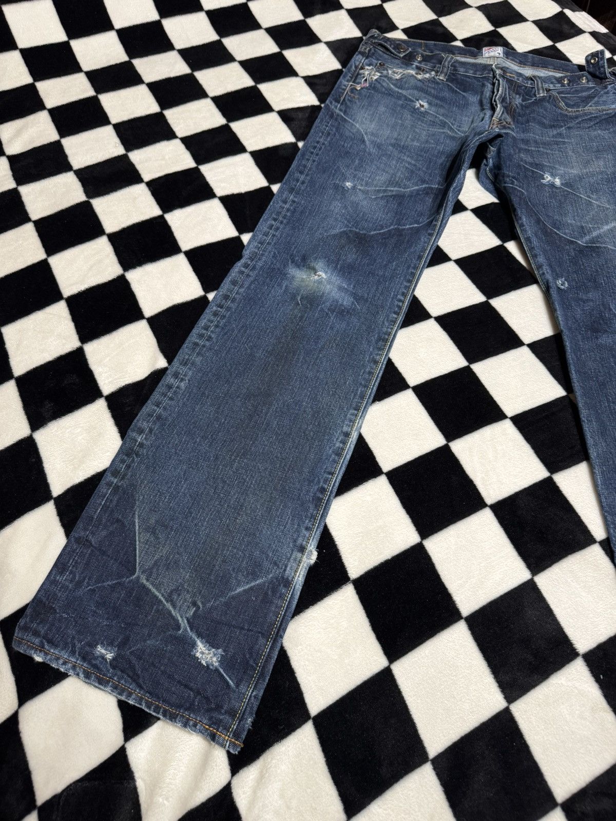 Prps RARE $638 SELVEDGE JAPAN DISTRESSED JEANS DENIM Size US 33 - 6 Thumbnail
