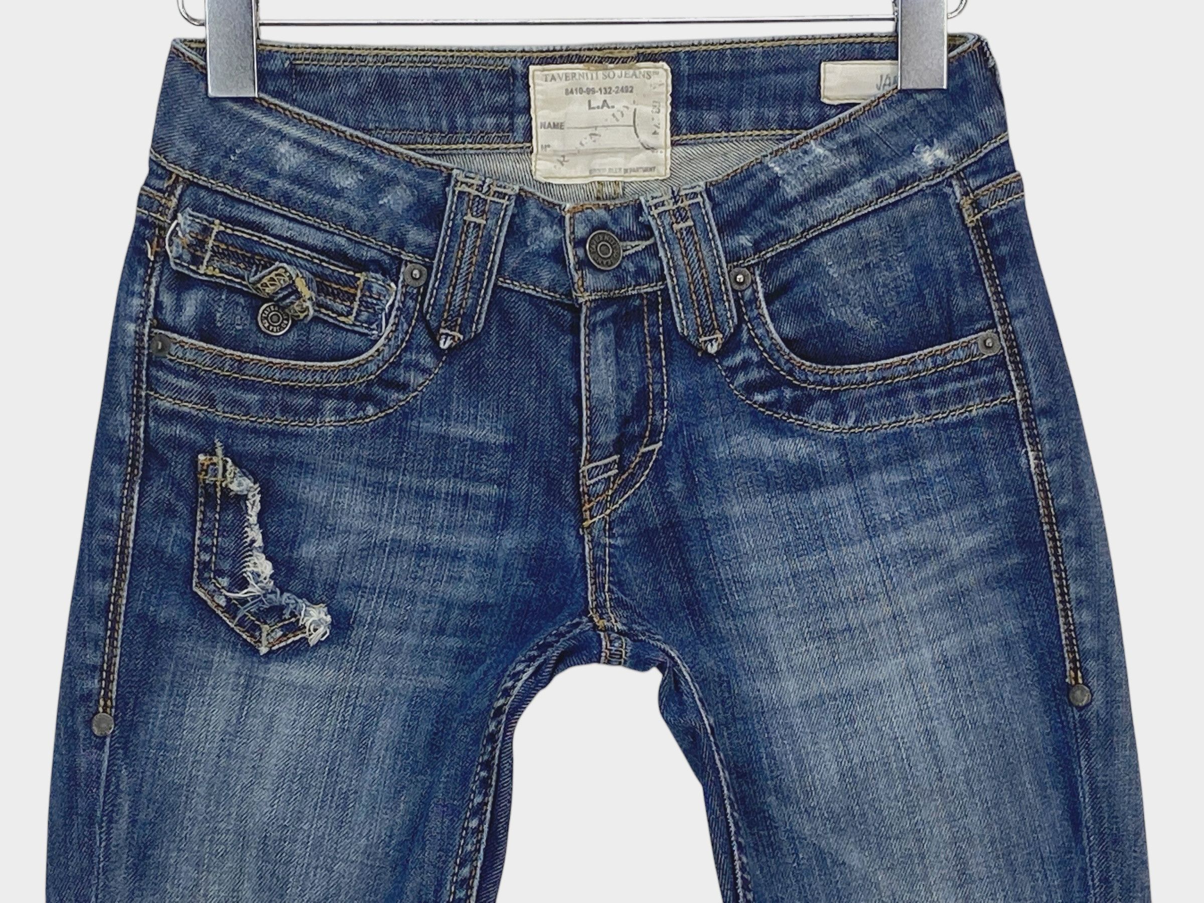 Designer × Jimmy Taverniti × Taverniti Taverniti Jeans Denim by Jimmy Taverniti Cropped Jeans Pants Size 24" / US 00 / IT 34 - 3 Thumbnail