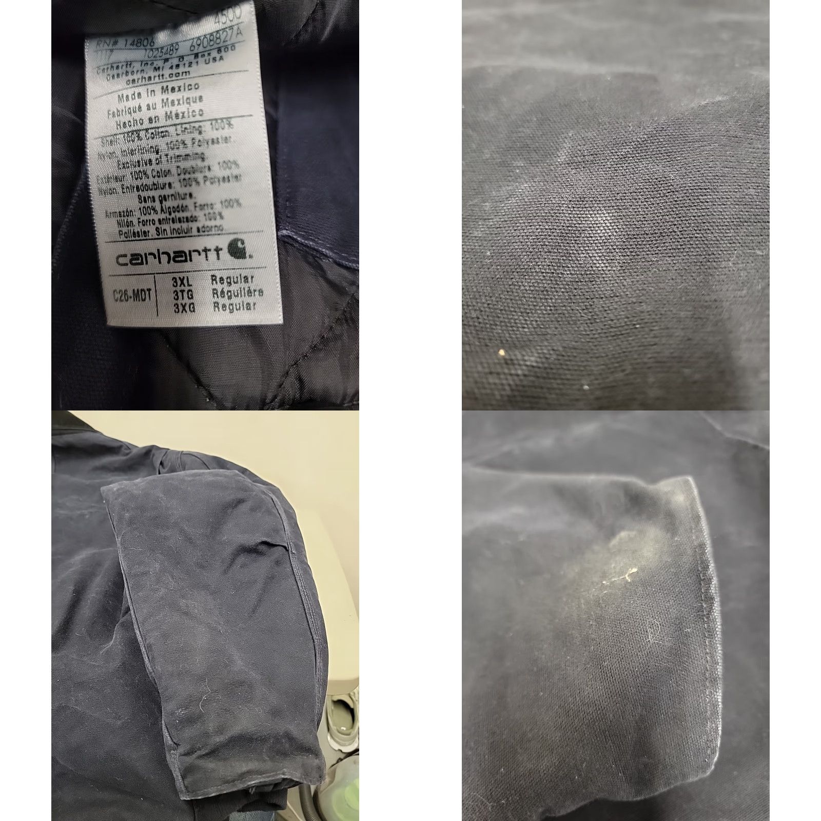 Carhartt VINTAGE Carhartt Jacket Workwear Blue Mens 3XL Overcoat Size US XXL / EU 58 / 5 - 10 Thumbnail