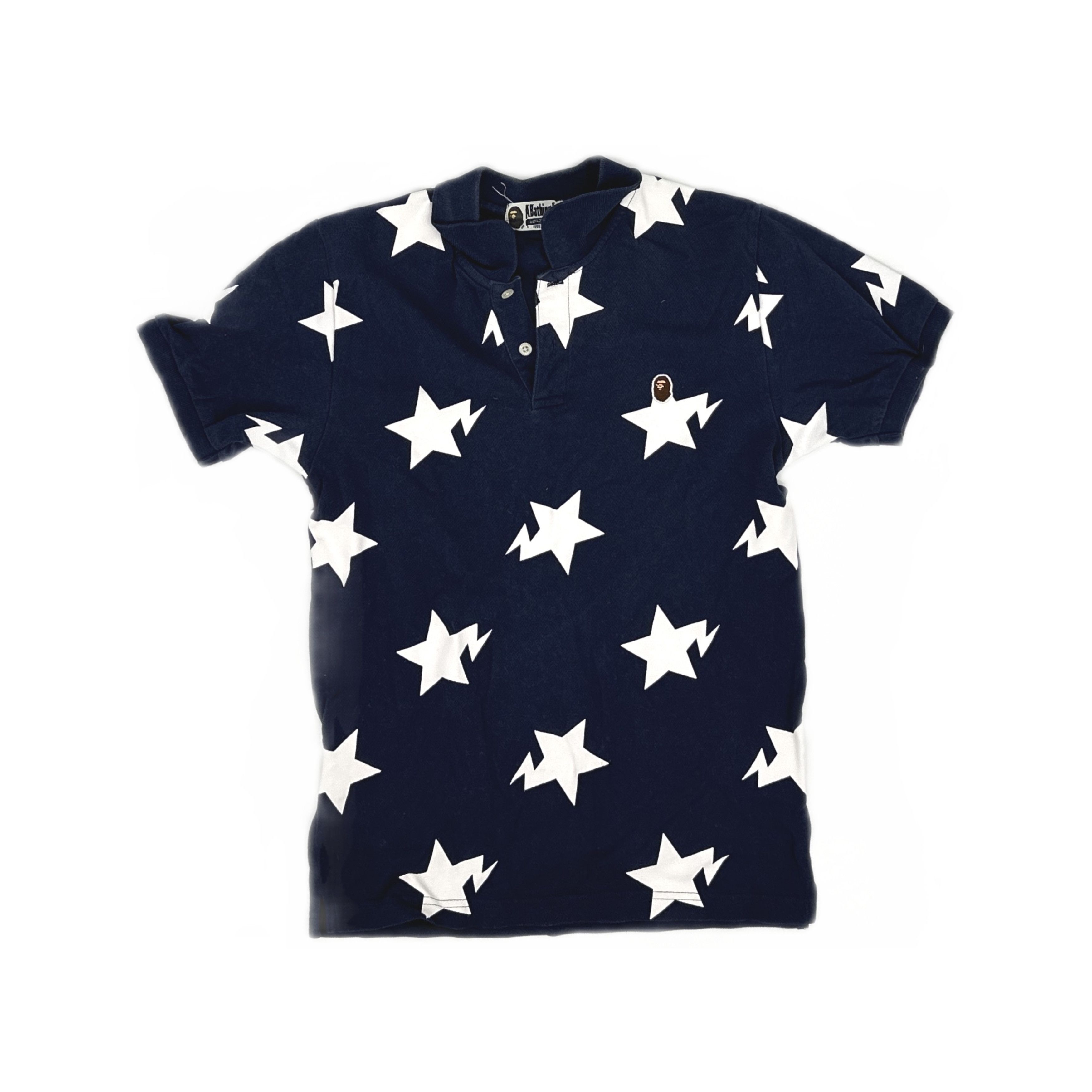 Bape A Bathing Ape Star Print Polo Shirt Size S Size US S / EU 44-46 / 1 - 1 Thumbnail