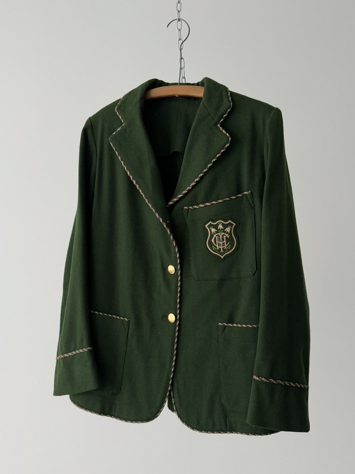 Other Antique ≈1930s European College Women’s Rowing Wool Jacket Size M / US 6-8 / IT 42-44 - 2 Thumbnail