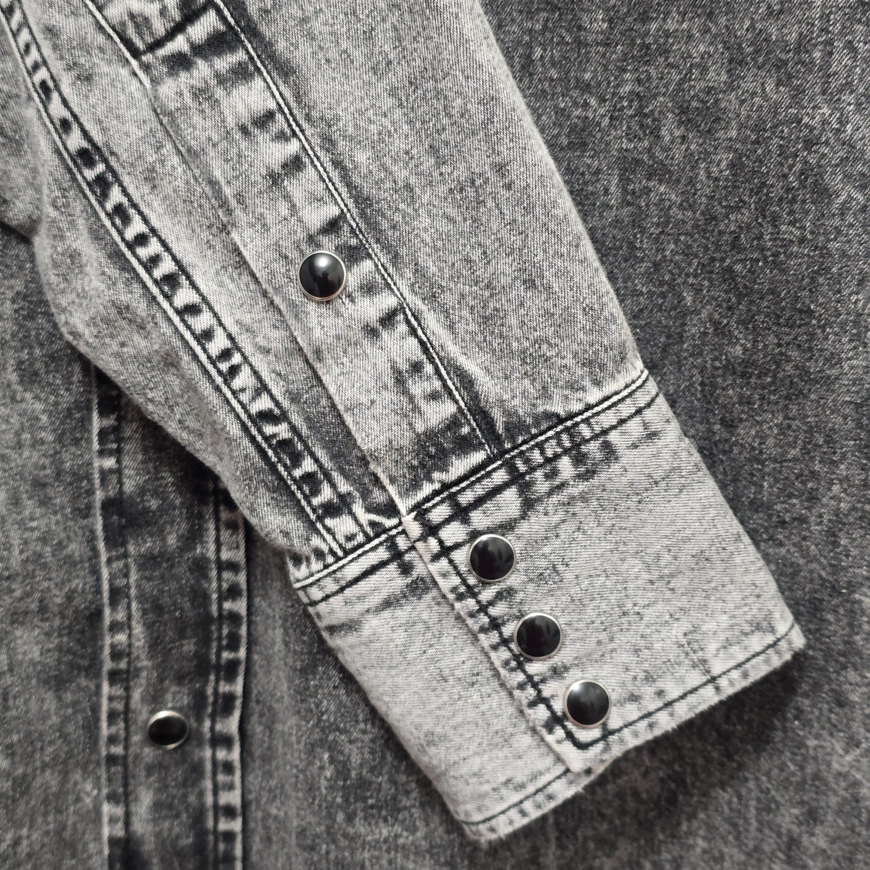 Saint Laurent Paris Acid-Washed Denim Shirt Size US S / EU 44-46 / 1 - 7 Thumbnail