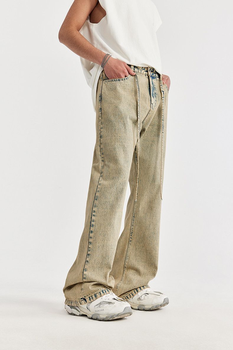 Jean × Vintage Washed Distressed Flare Jeans Size US 28 / EU 44 - 2 Thumbnail